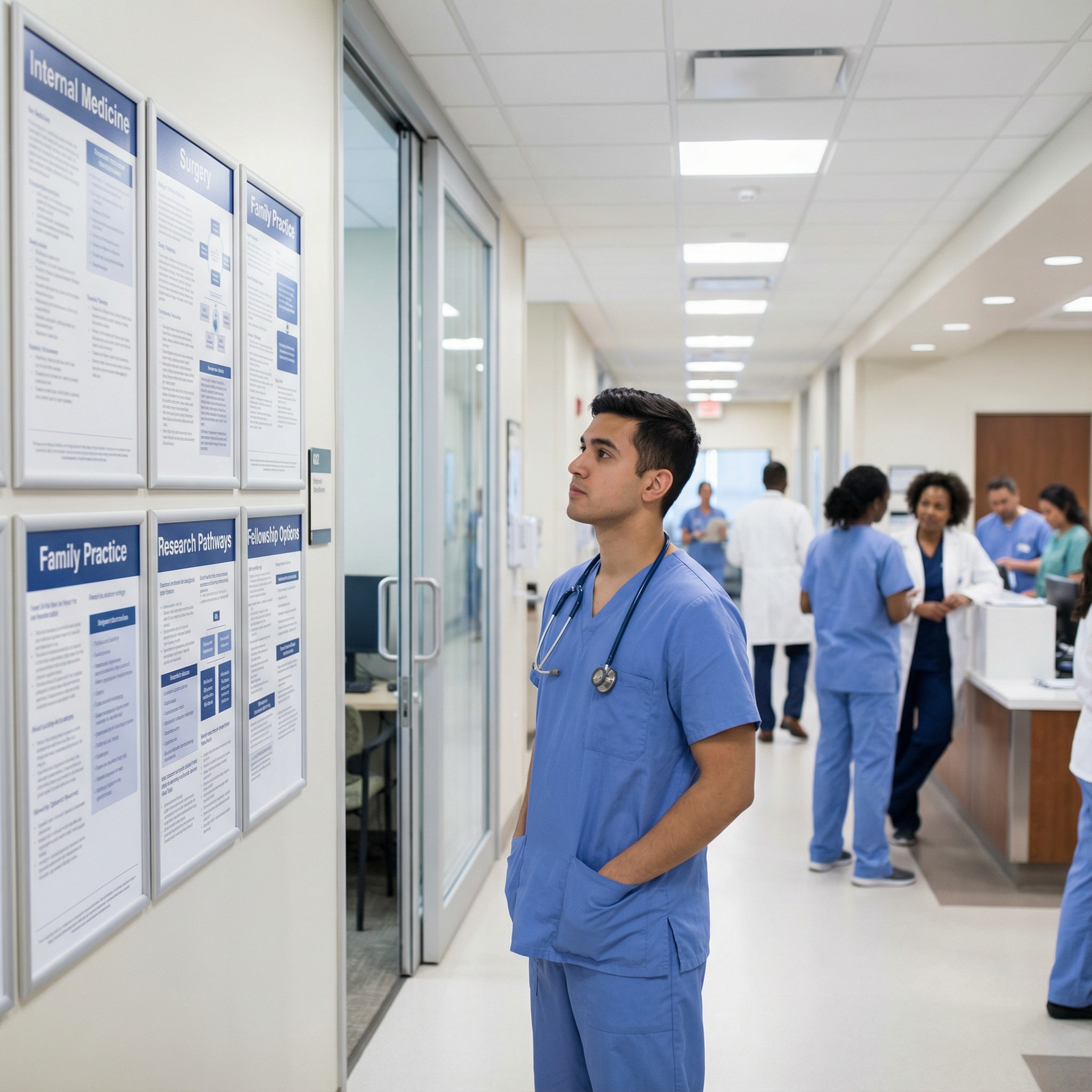 Resident physician reflecting on career paths after SOAP - SOAP for Navigating SOAP: Your Essential Guide to Securing a Resid