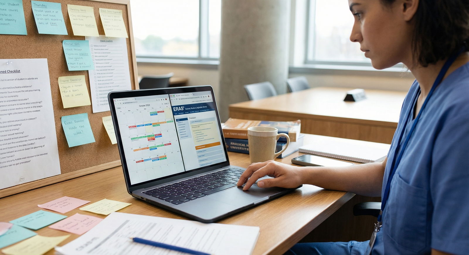 Resident applicant planning ERAS submission timeline with calendar - ERAS for Mastering ERAS: Essential Tips for Perfecting Y