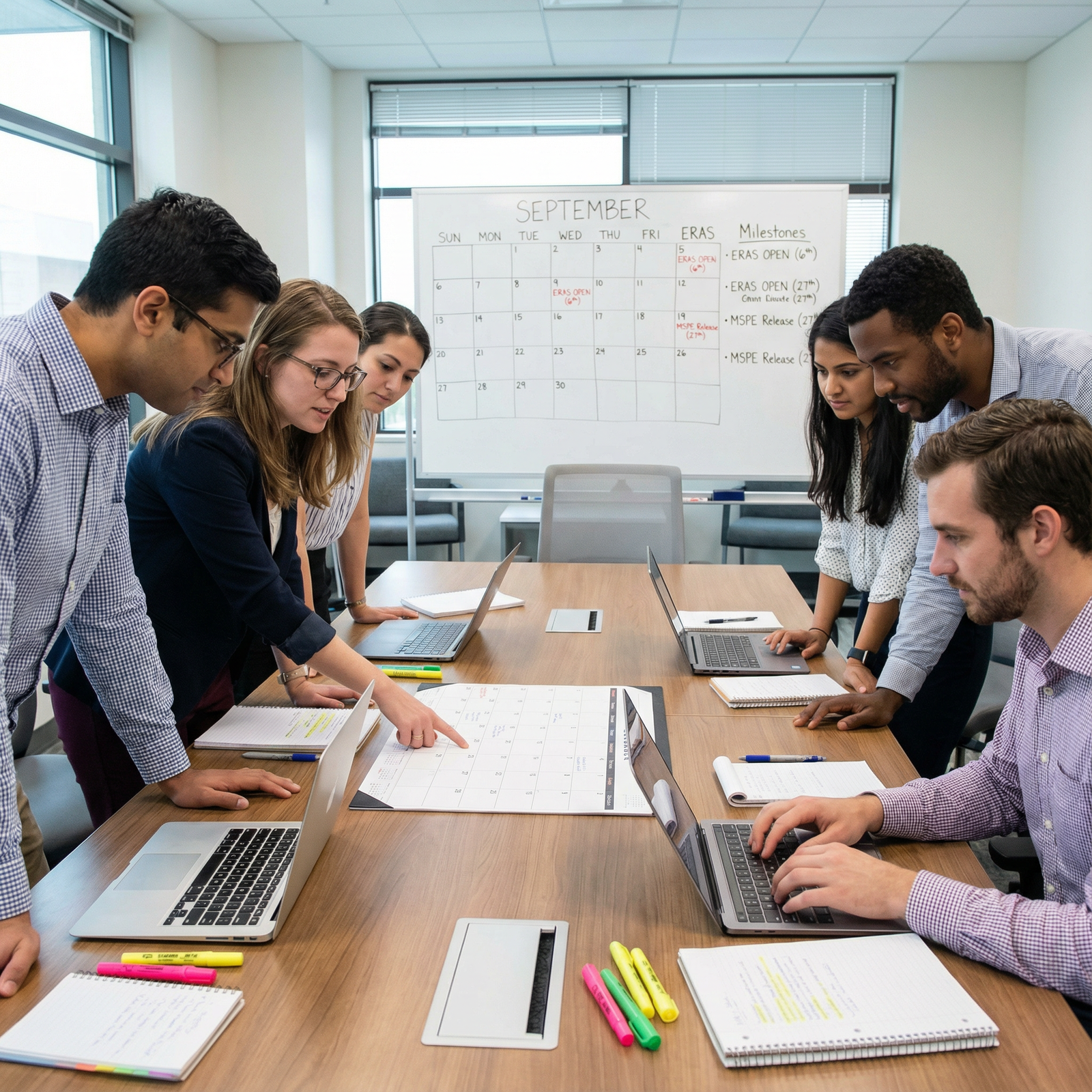 Residency applicants planning ERAS submission timeline together - ERAS for Mastering ERAS Application Timing: Key Tips for Re