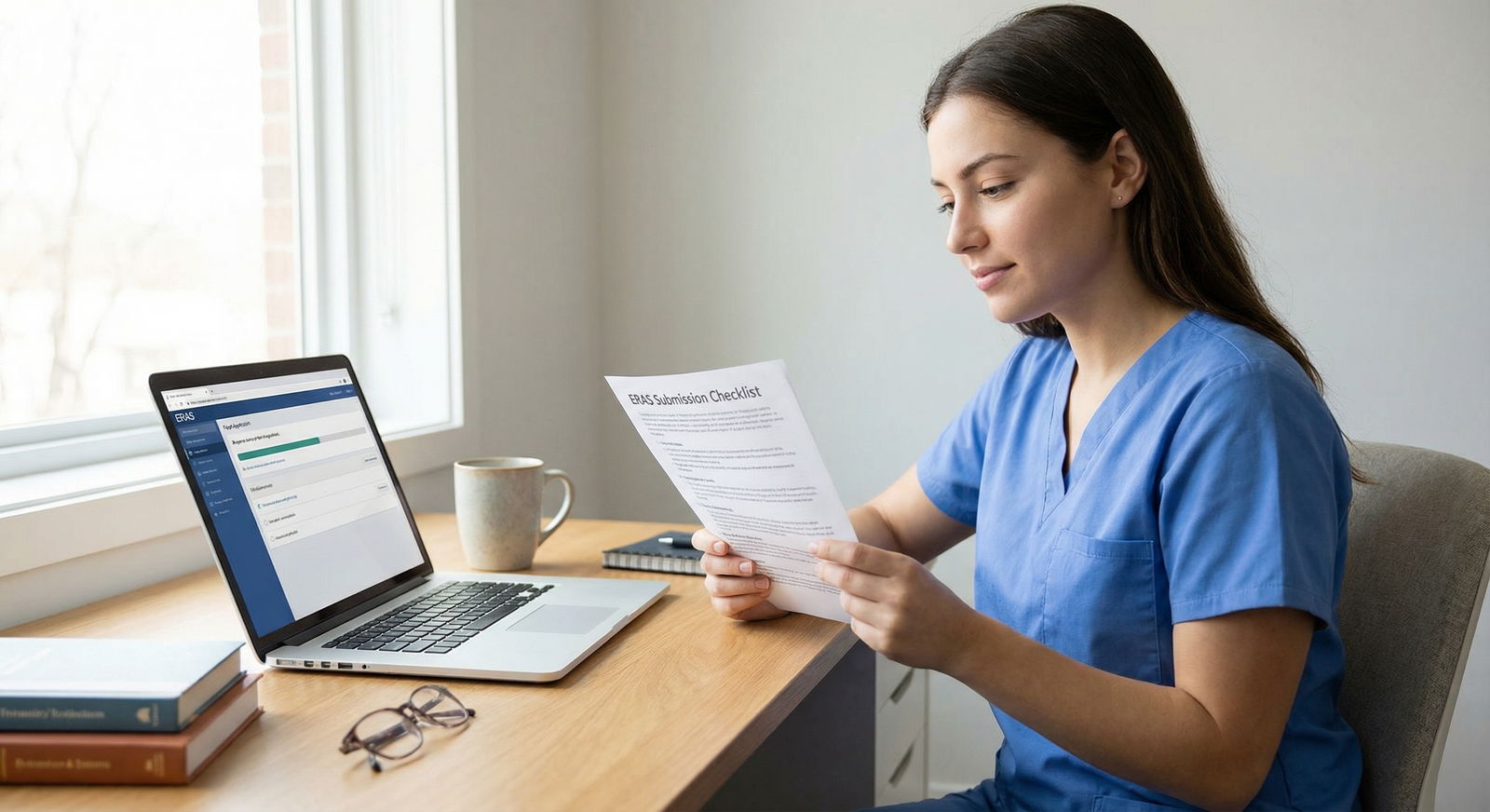 Medical student reviewing ERAS application checklist before submission - ERAS for Mastering ERAS Application Timing: Key Tips