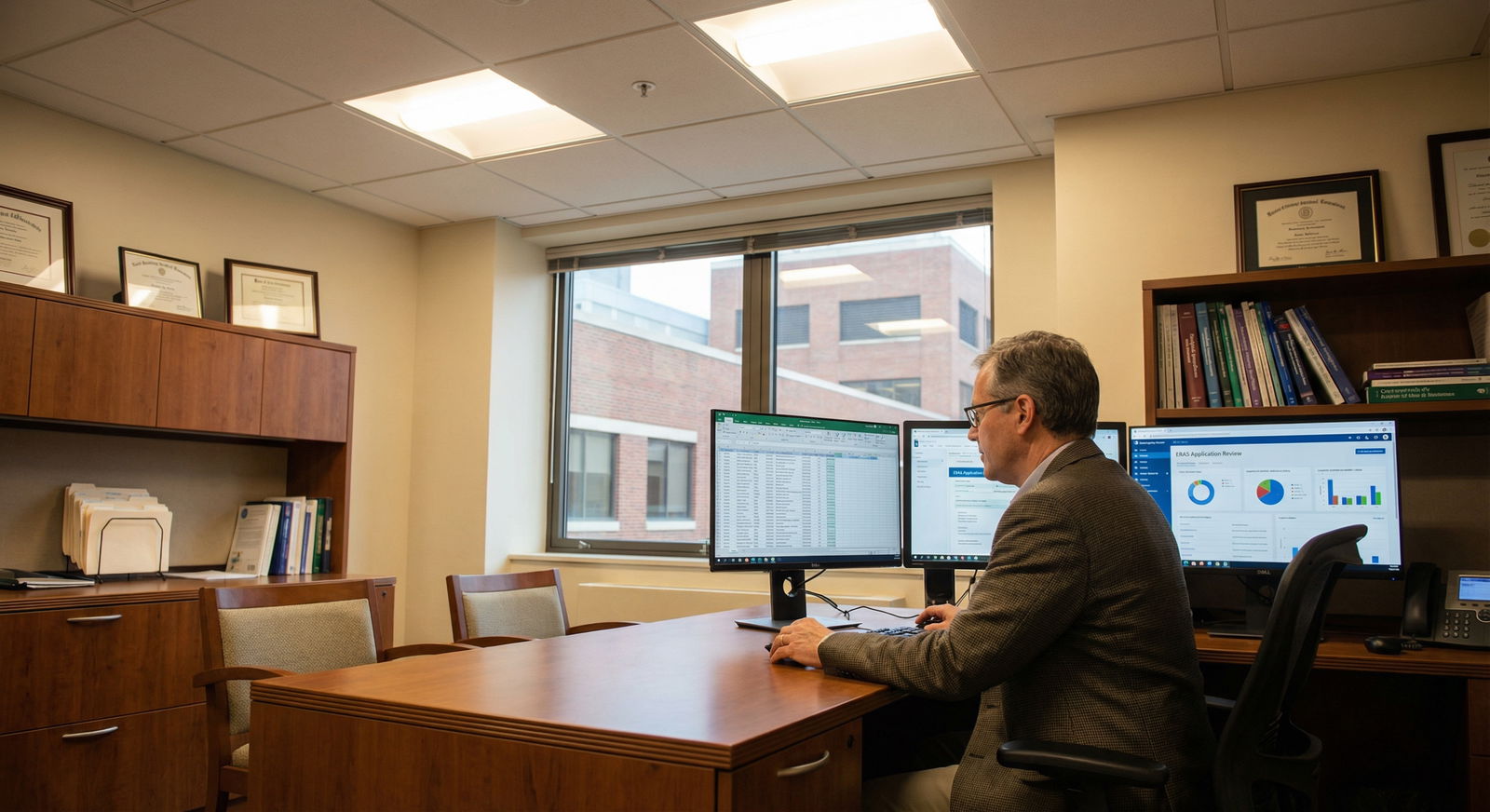 Residency program director reviewing ERAS applications Residency program director reviewing ERAS applications - ERAS for Maximize Your Chances: Essential Timing Tips for ERAS Appli