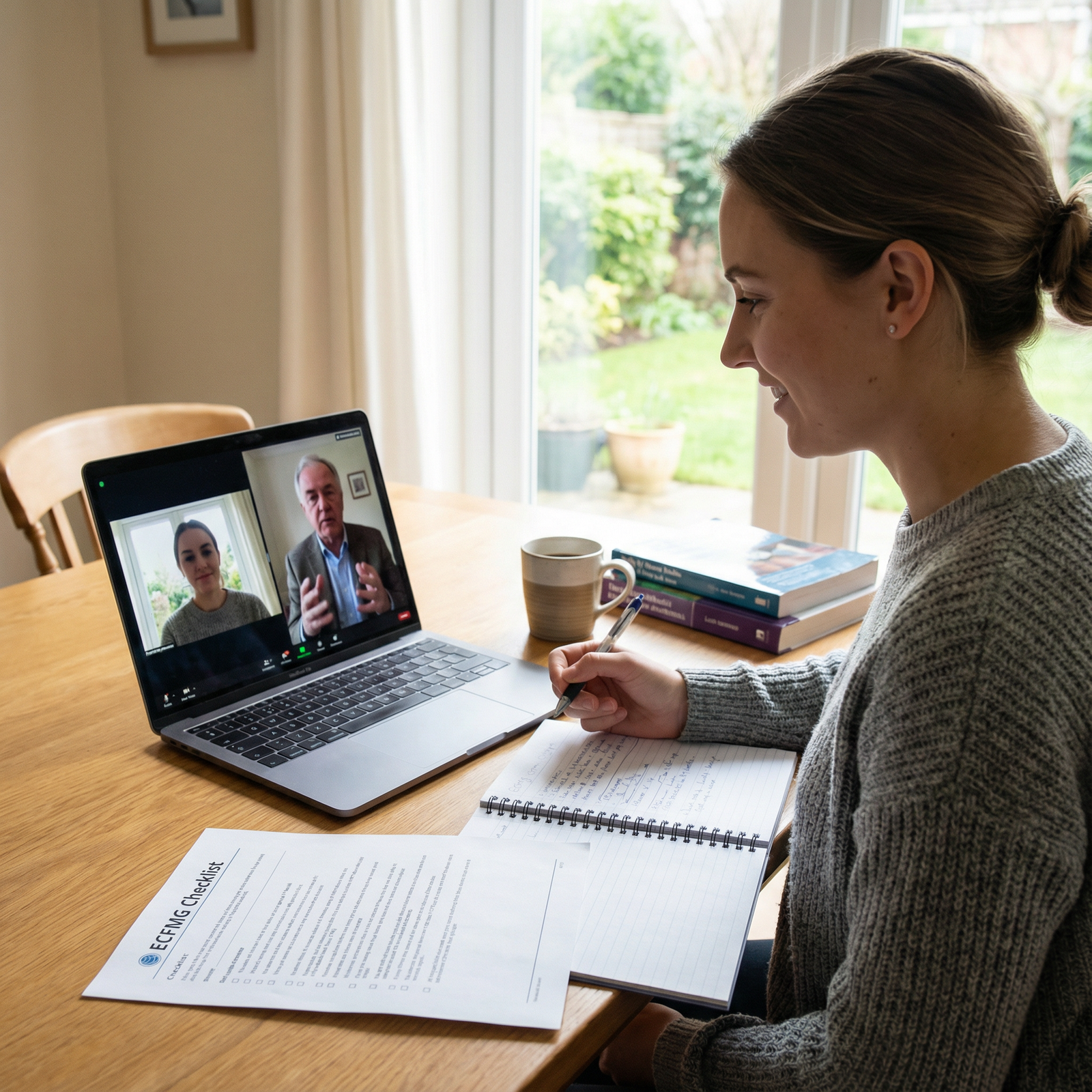 International medical graduate on a video call with advisor discussing ECFMG issues International medical graduate on a video call with advisor discussing ECFMG issues - IMG applicants for Mastering Credential