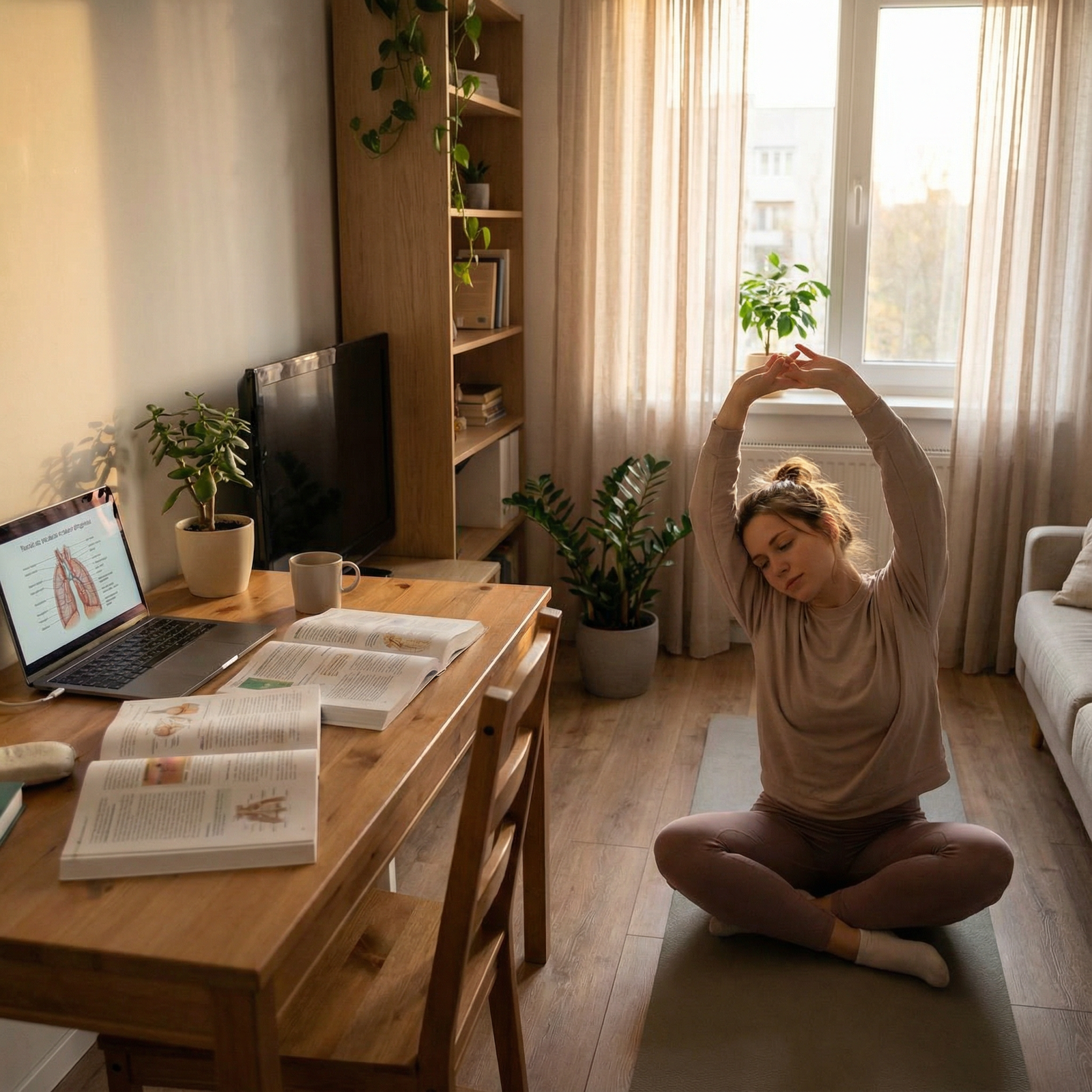 IMG practicing self-care and balance during exam preparation IMG practicing self-care and balance during exam preparation - Time Management for Mastering Time Management: Essential Strat