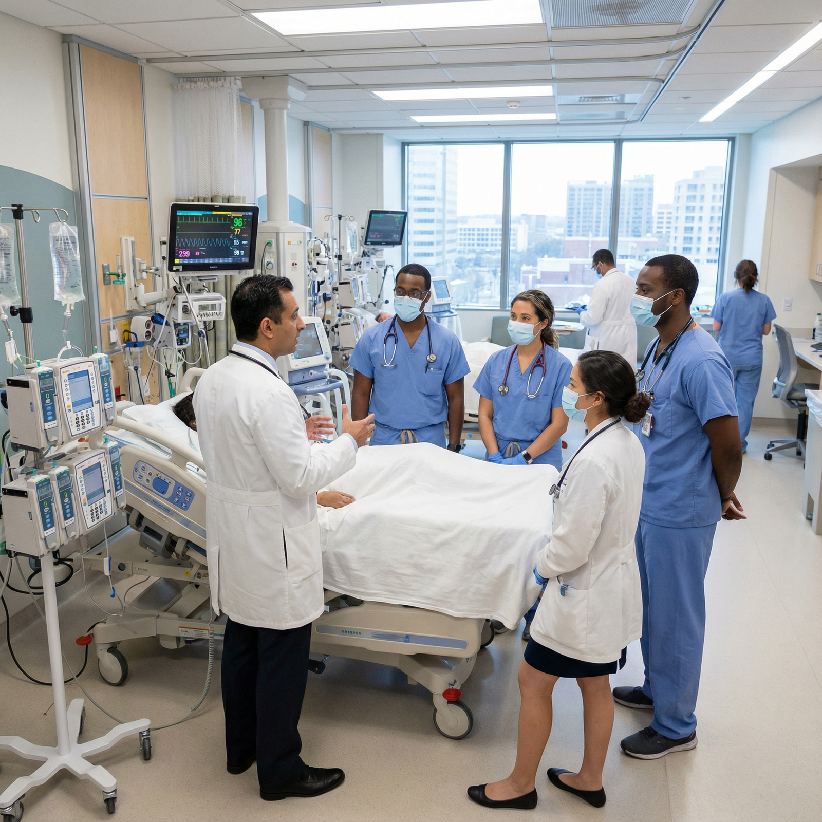 Medical team in high-acuity teaching hospital during rounds - Clerkships for Unlocking the Secrets of High-Impact Clerkships