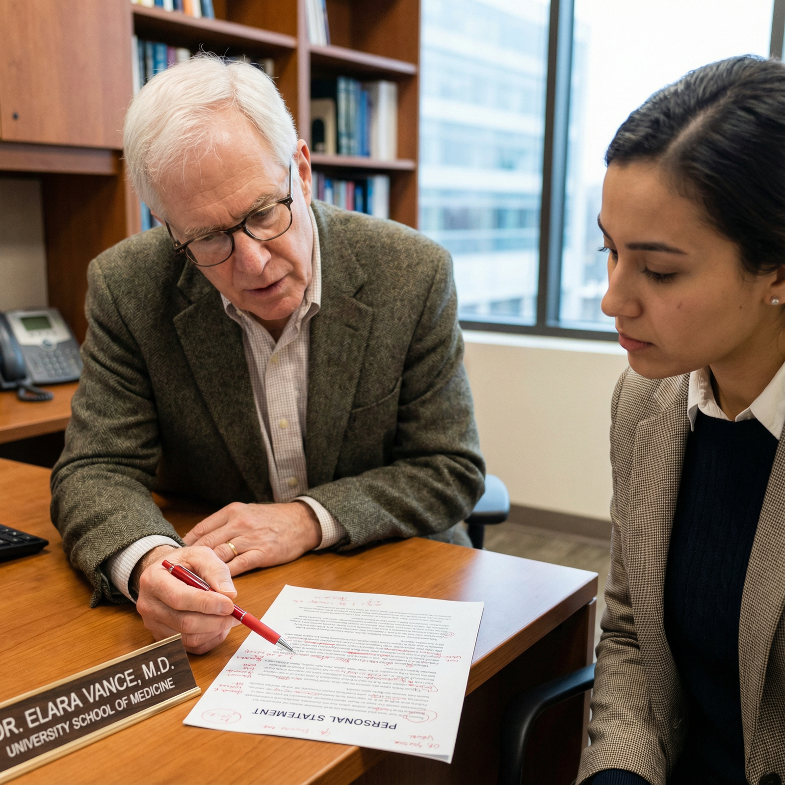 Faculty advisor reviewing a resident's personal statement Faculty advisor reviewing a resident's personal statement - Residency Applications for Avoid These 5 Critical Mistakes in You