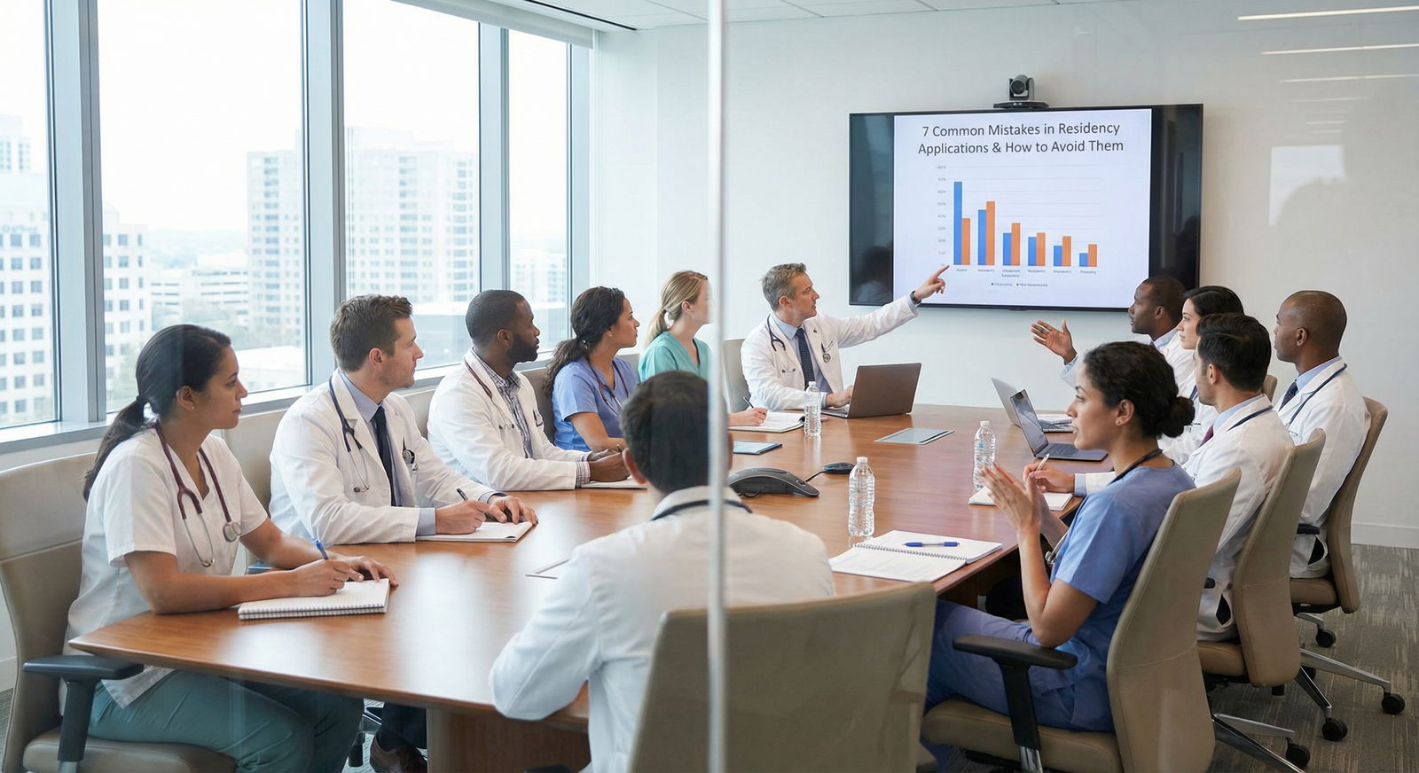 Residents and faculty discussing program details Residents and faculty discussing program details - Residency Applications for 7 Common Mistakes in Residency Applications & H