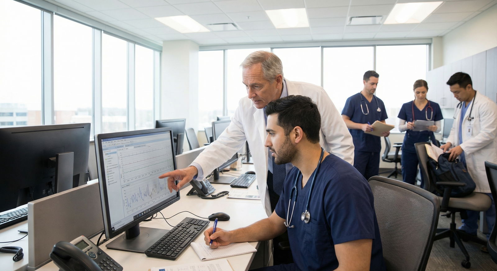 Resident and attending physician discussing a clinical case Resident and attending physician discussing a clinical case - Residency Application for Top 10 Mistakes to Avoid on Your Medi