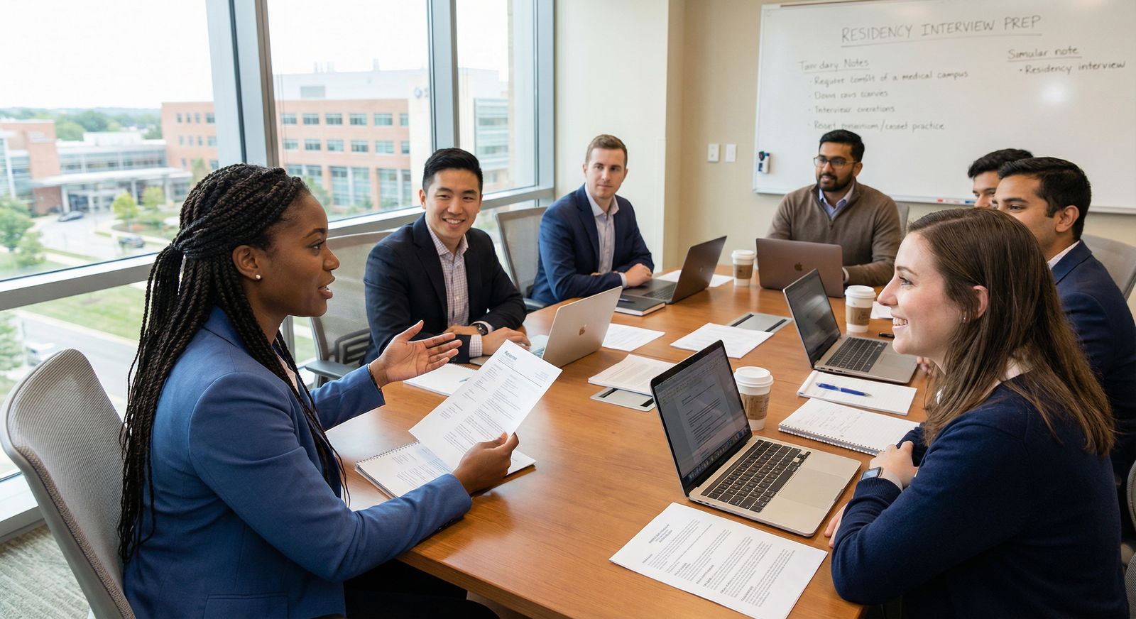 Medical students preparing for residency interviews together Medical students preparing for residency interviews together - Residency Applications for Avoid These Common Mistakes in Your