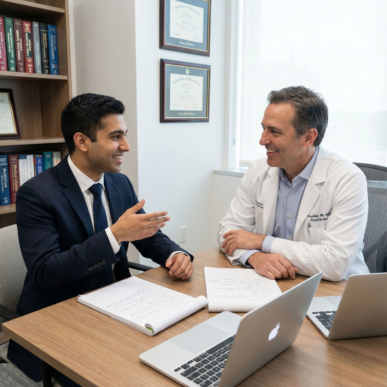 Medical student practicing residency interview with mentor Medical student practicing residency interview with mentor - Residency Applications for Mastering Residency Applications: Ess