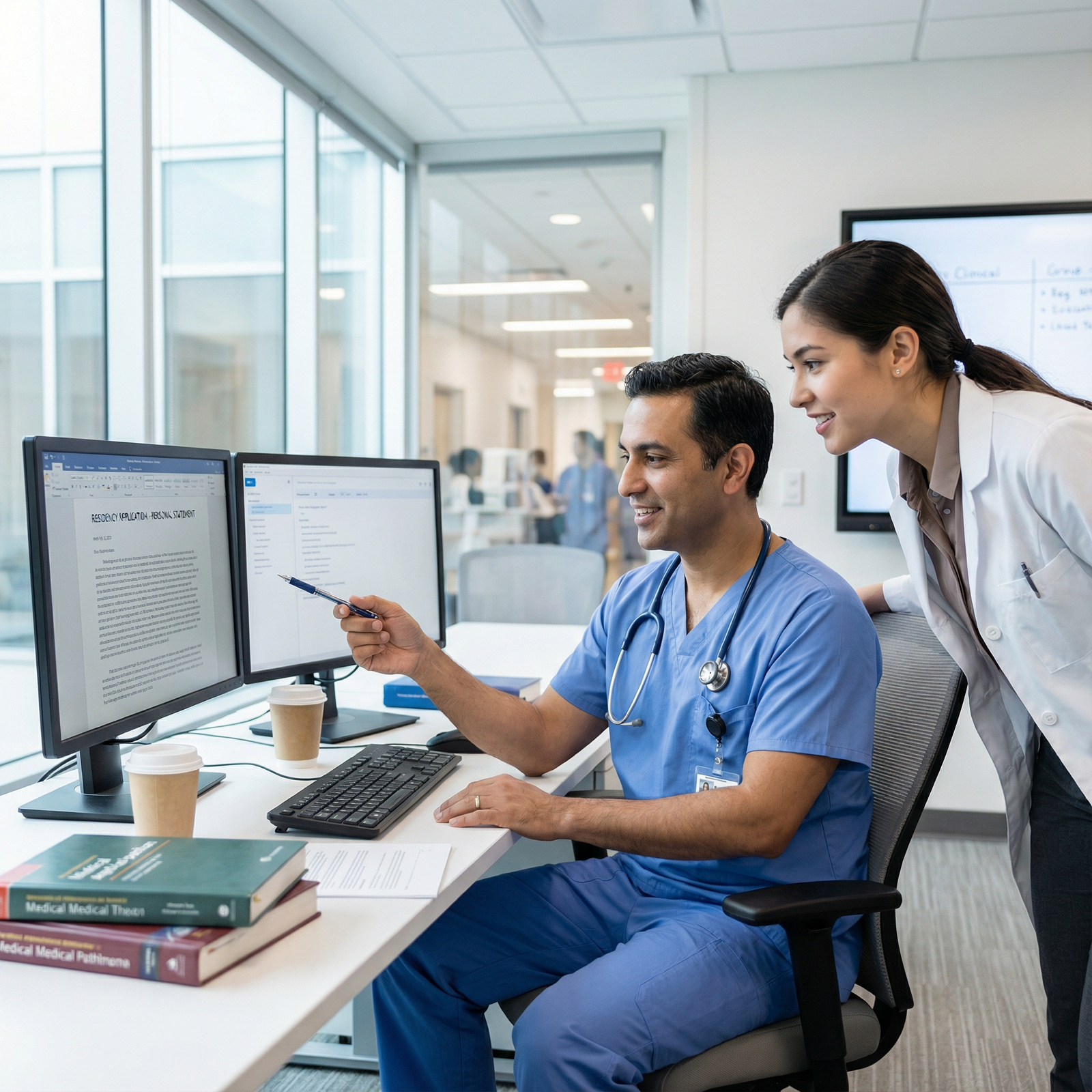 Resident physician mentoring medical student on applications Resident physician mentoring medical student on applications - Residency Applications for Avoid These 10 Residency Applicatio