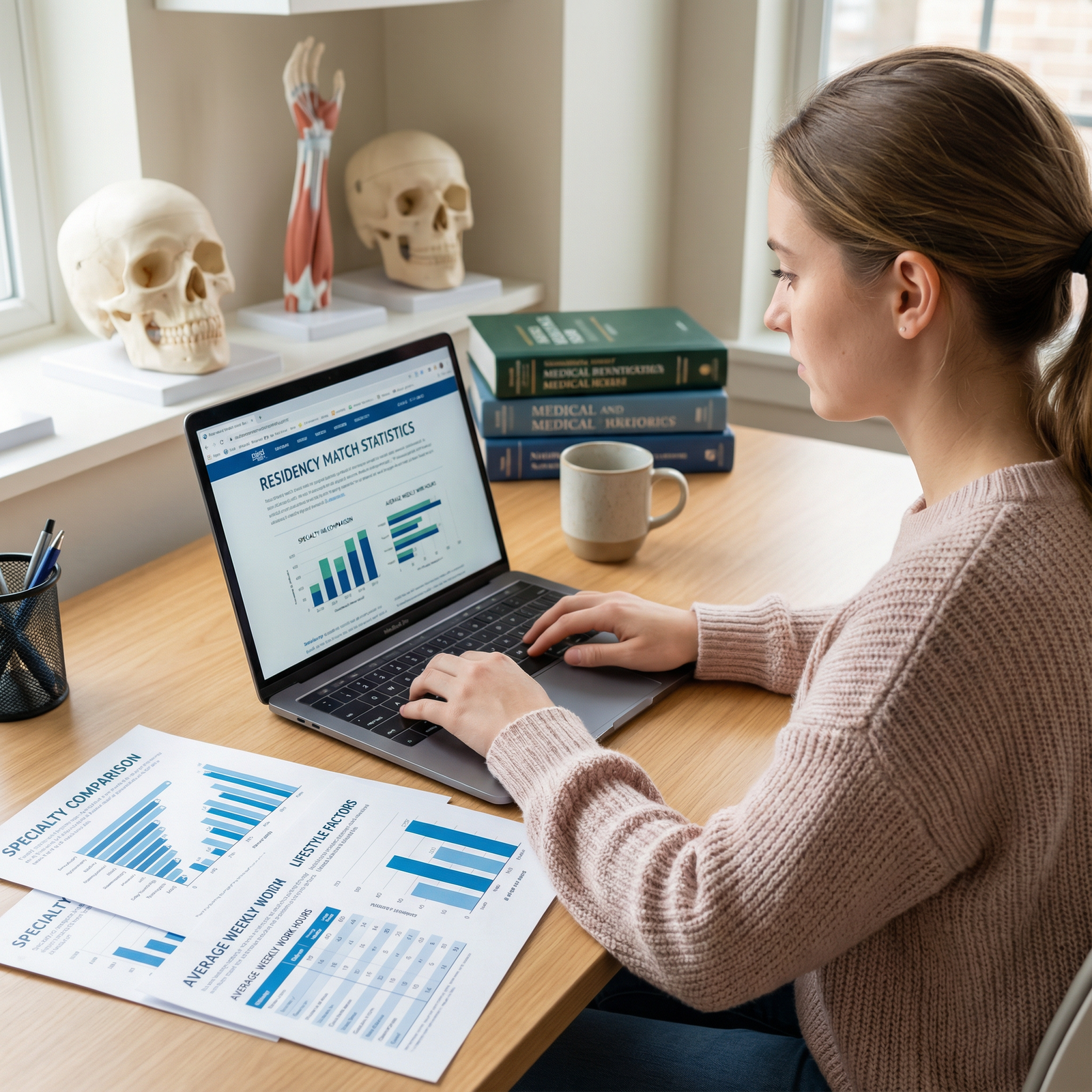 Medical student comparing different specialties and lifestyles - Medical Education for Mastering Medical Specialty Selection:
