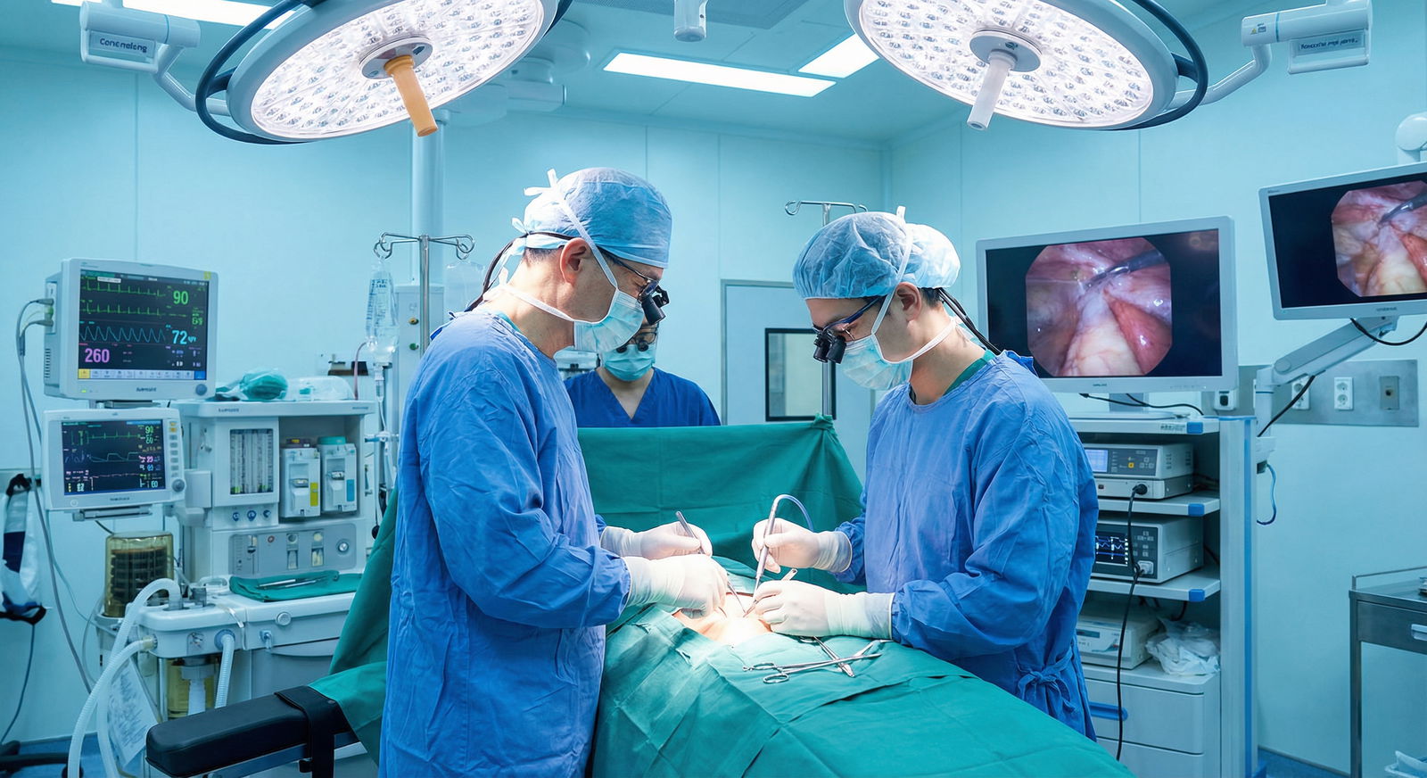 Resident physician performing surgery under faculty supervision - medical specialties for Unlocking the Secrets of Competitiv