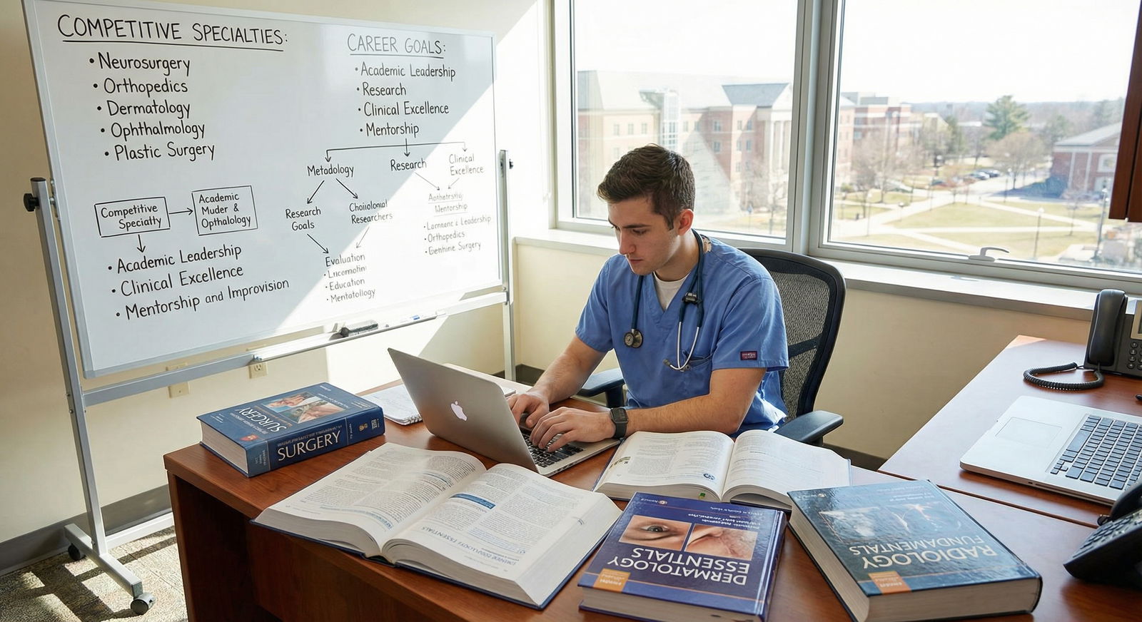 Medical student evaluating competitive specialties - medical specialties for Unlocking Leadership: A Guide to Excelling in Co