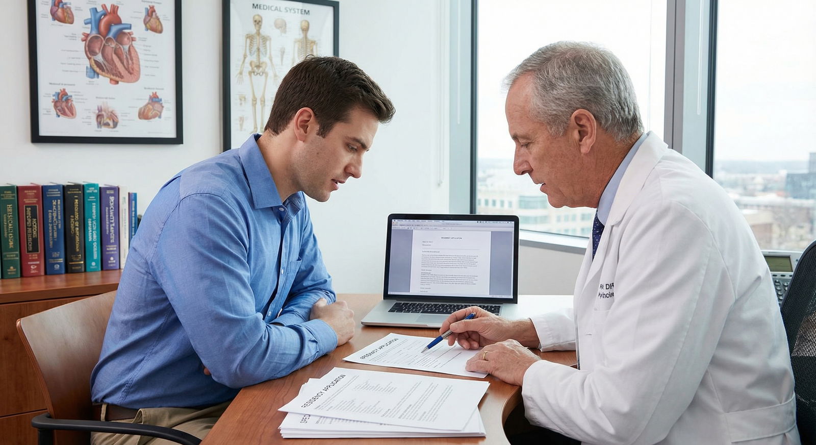 Medical student reviewing residency match strategy with mentor - Residency Match for Mastering the Residency Match: Insider T