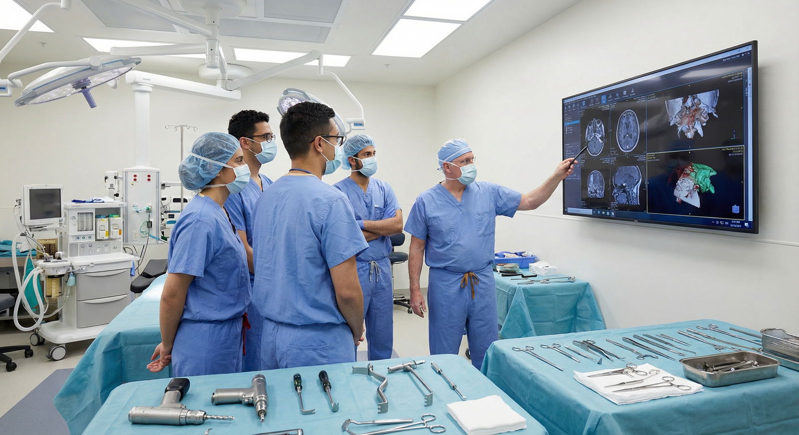 Surgical residents in operating room discussing complex case Surgical residents in operating room discussing complex case - Medical Specialties for Navigating the Toughest Medical Specia