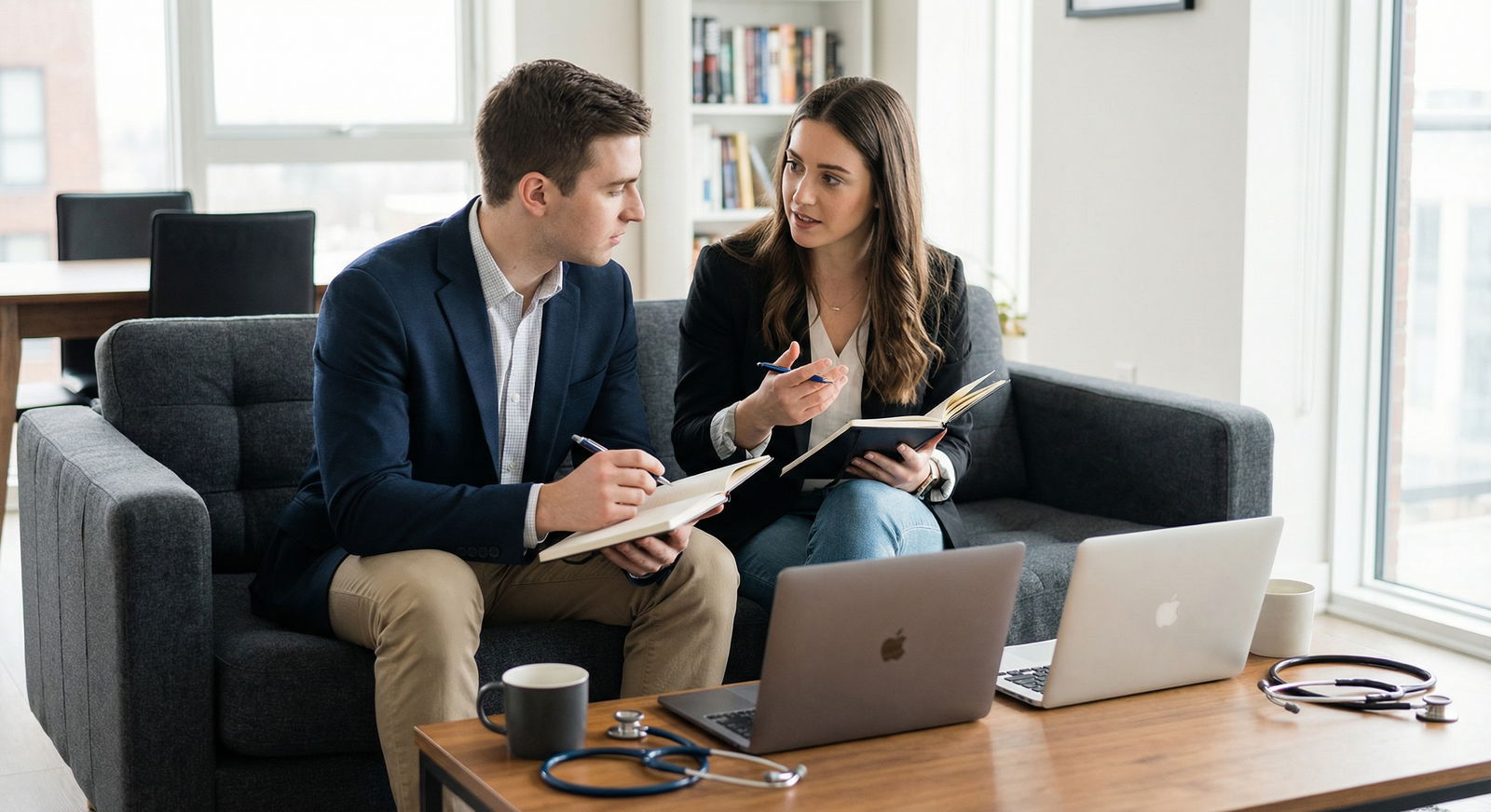 Medical couple preparing for residency interviews together - Couples Match for Top 5 Couples Match Strategies to Ace Your Res