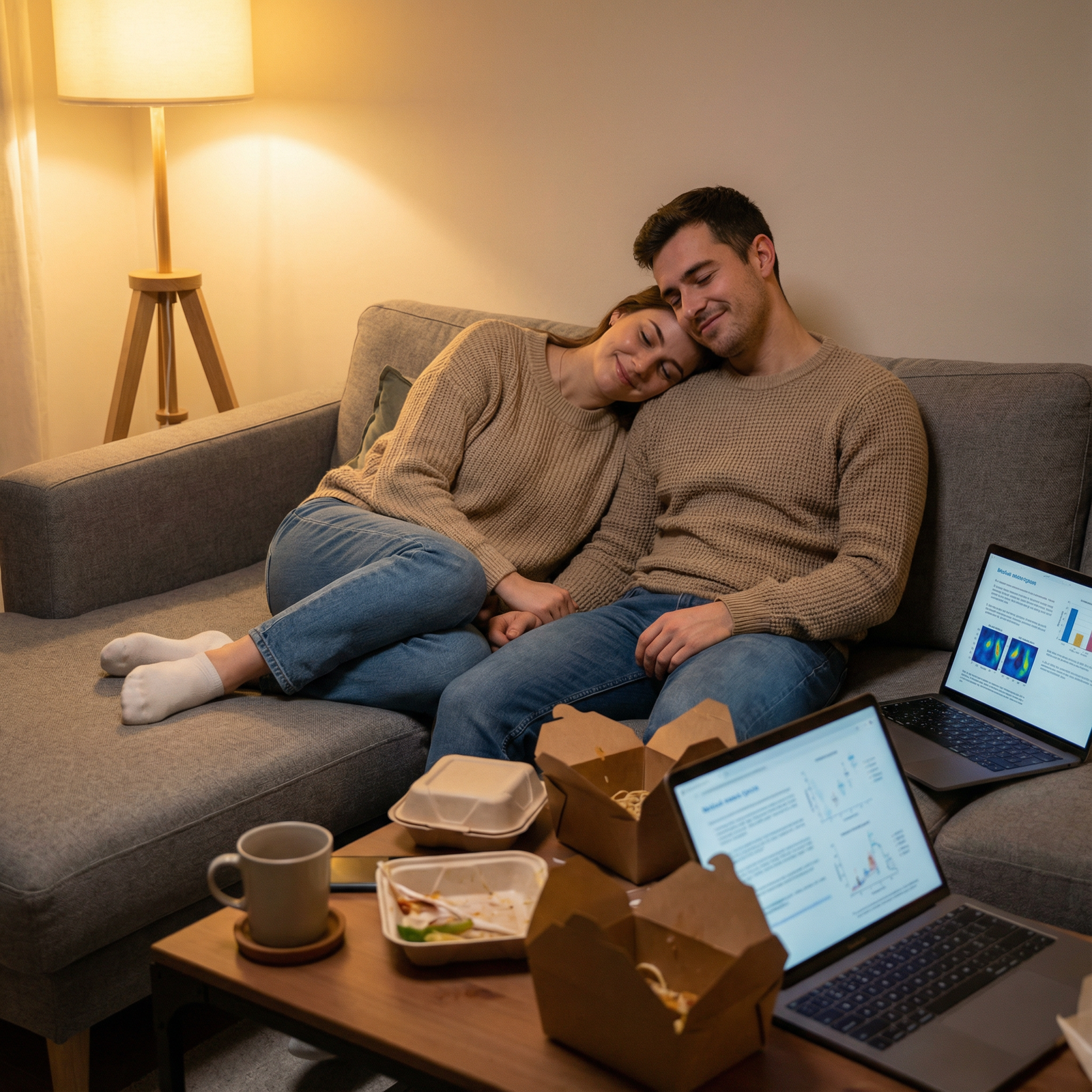 Medical couple relaxing together after residency shifts - residency for Navigating Residency Together: Essential Relationship
