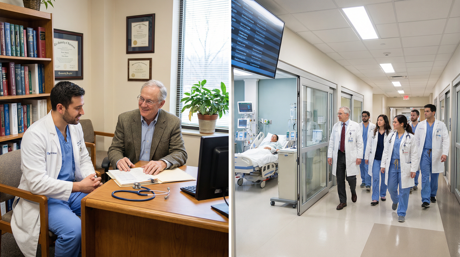 Comparison of training environments in community and academic hospitals Comparison of training environments in community and academic hospitals - Medical Education for Choosing Between Community an