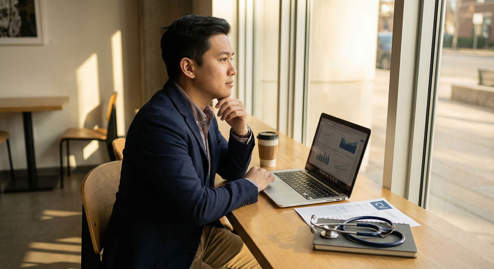 Medical graduate reflecting on gap year experiences before residency applications Medical graduate reflecting on gap year experiences before residency applications - Gap Year for Elevate Your Residency Appli