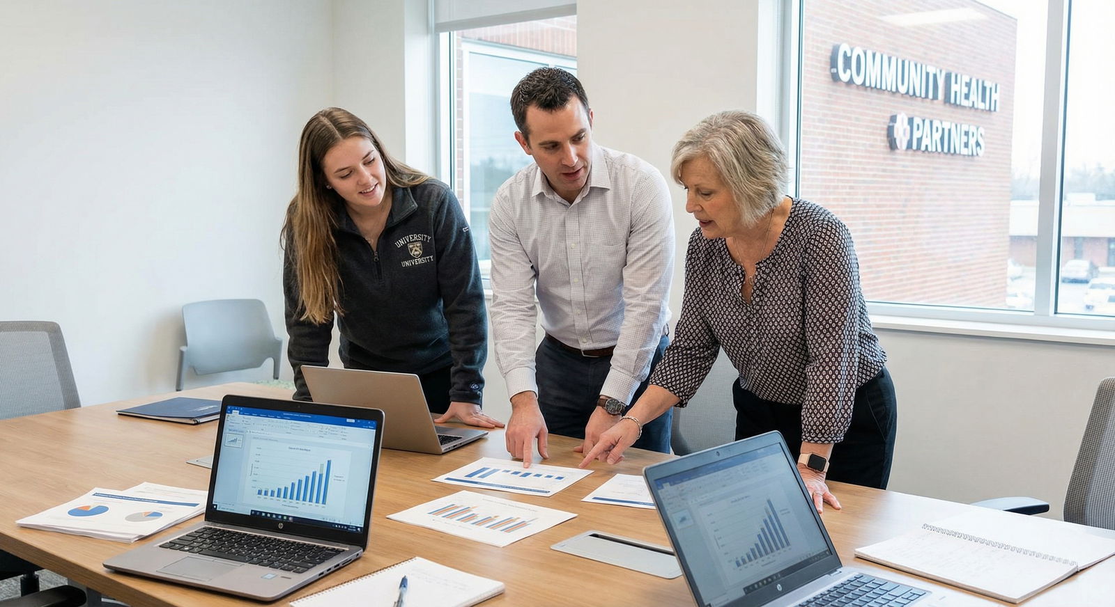 Medical trainee collaborating with a public health team during advocacy project - Health Advocacy for Boost Your Residency Pr