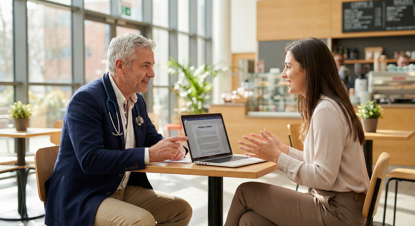 Mentorship meeting between a physician and a gap-year student - Networking for Maximize Your Gap Year: Essential Networking f