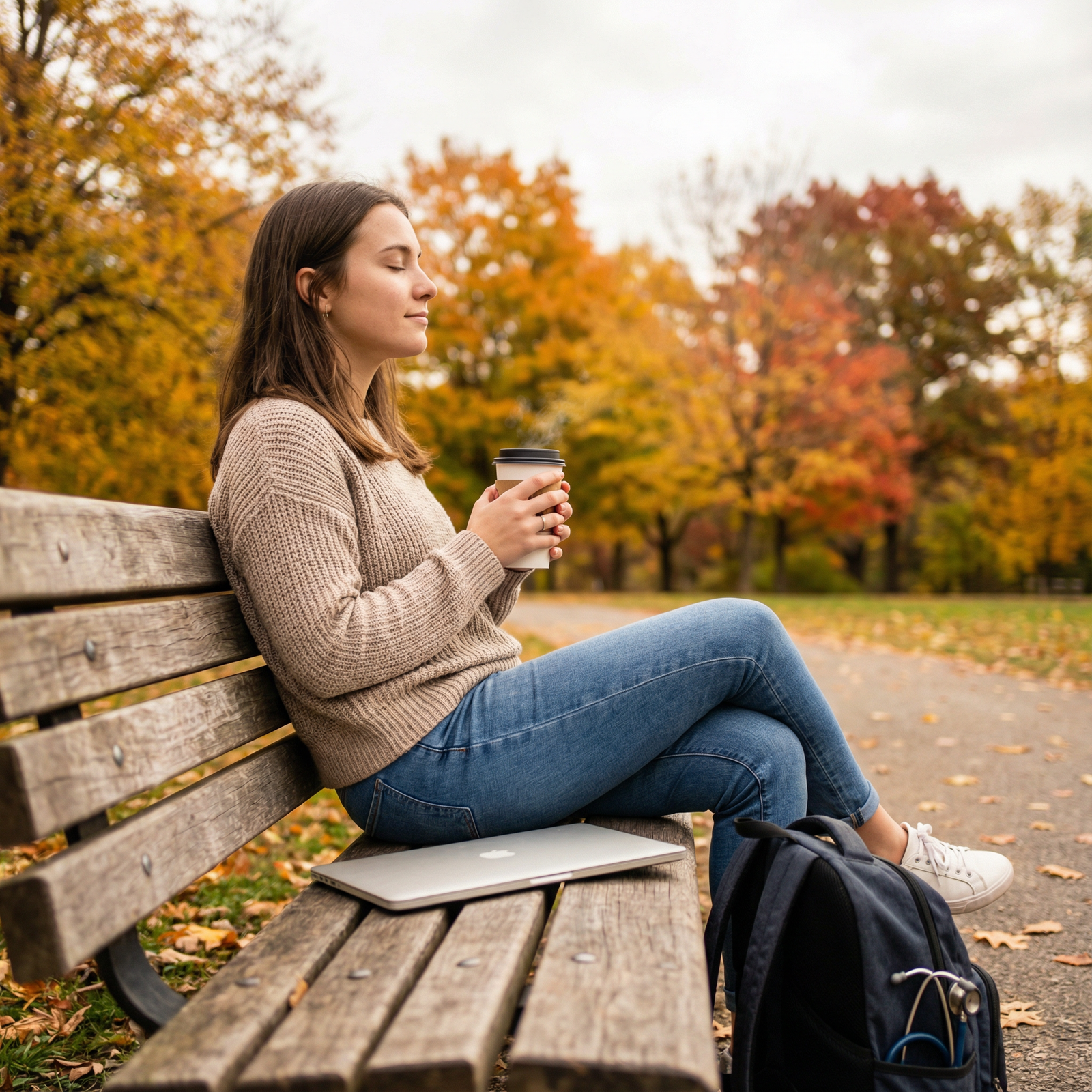 Medical student practicing self-care during residency application season - Residency Applications for Optimize Your Residency