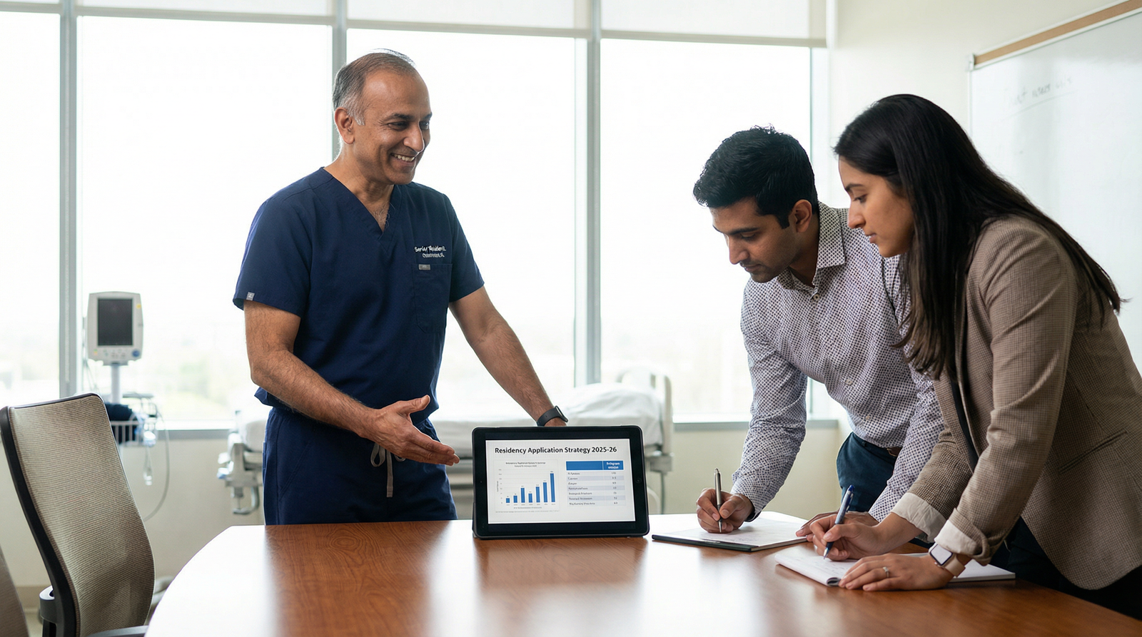 Resident mentoring medical students on Match strategy - Residency Applications for Navigating Residency Applications: Finding