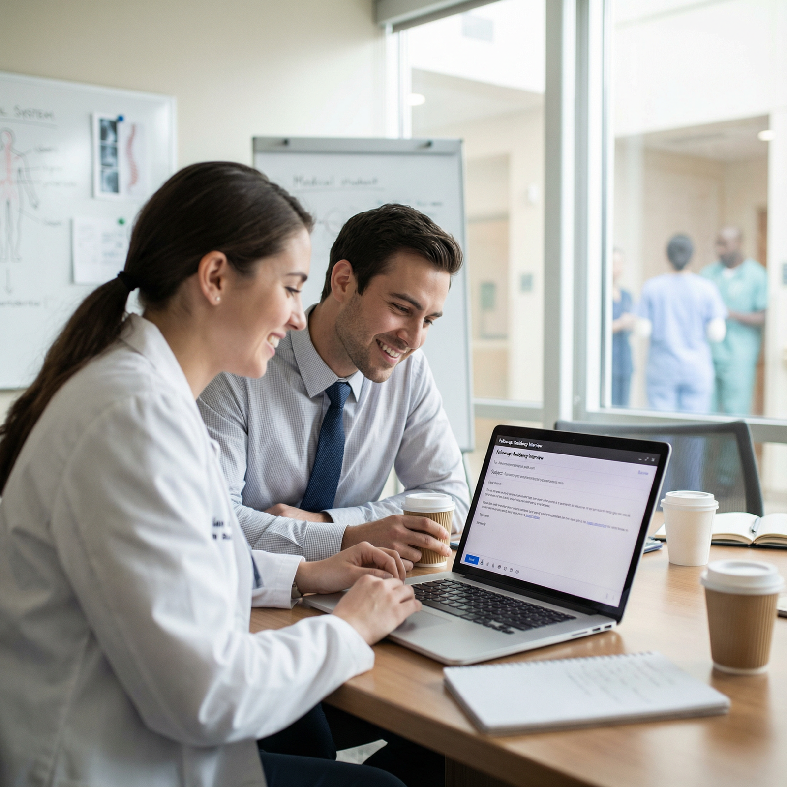 Medical resident mentoring a student about residency interview follow-up - Residency Applications for Boost Your Residency Ch