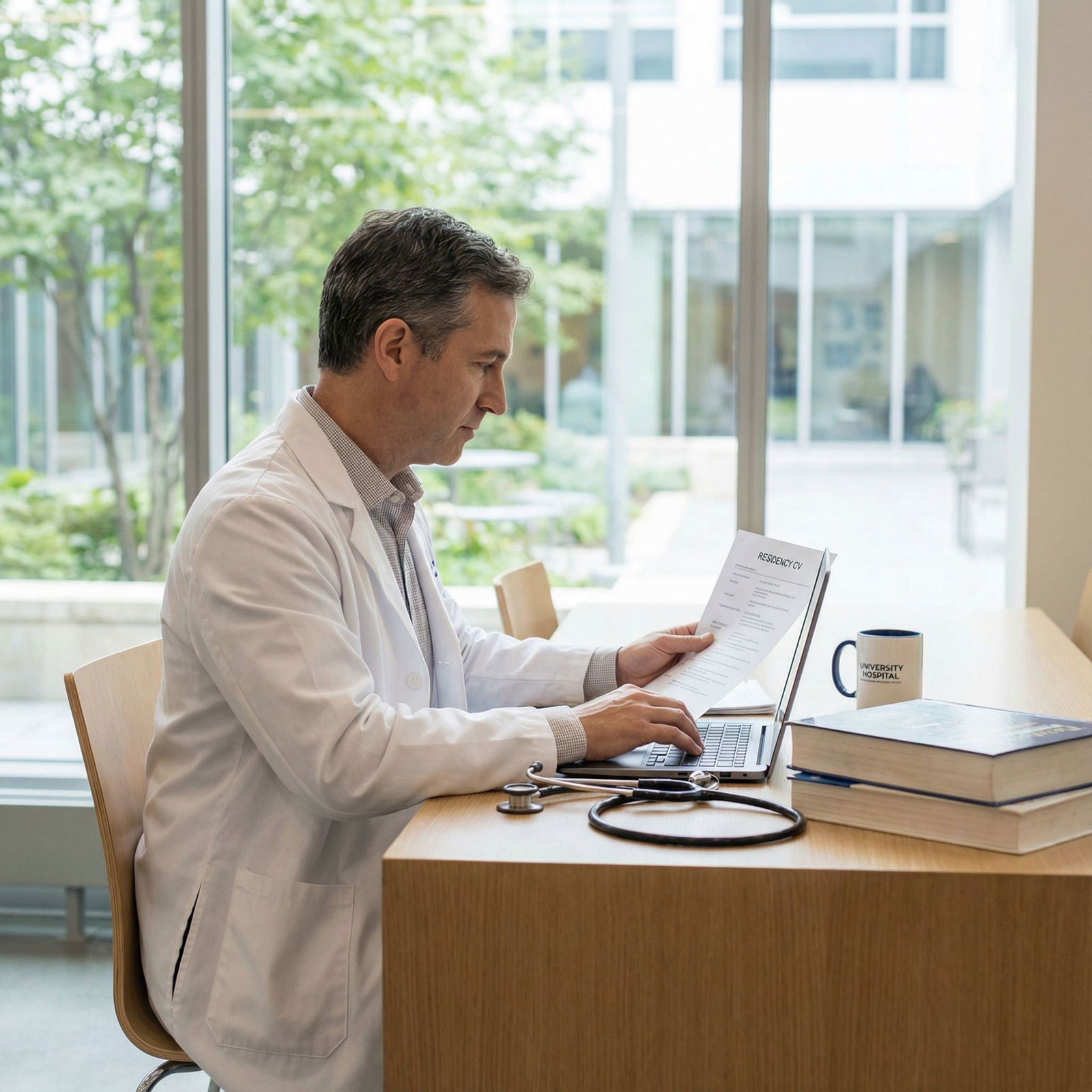 Medical student refining residency CV on laptop - Residency CV for Master Your Residency CV: Key Elements to Exclude and Enha