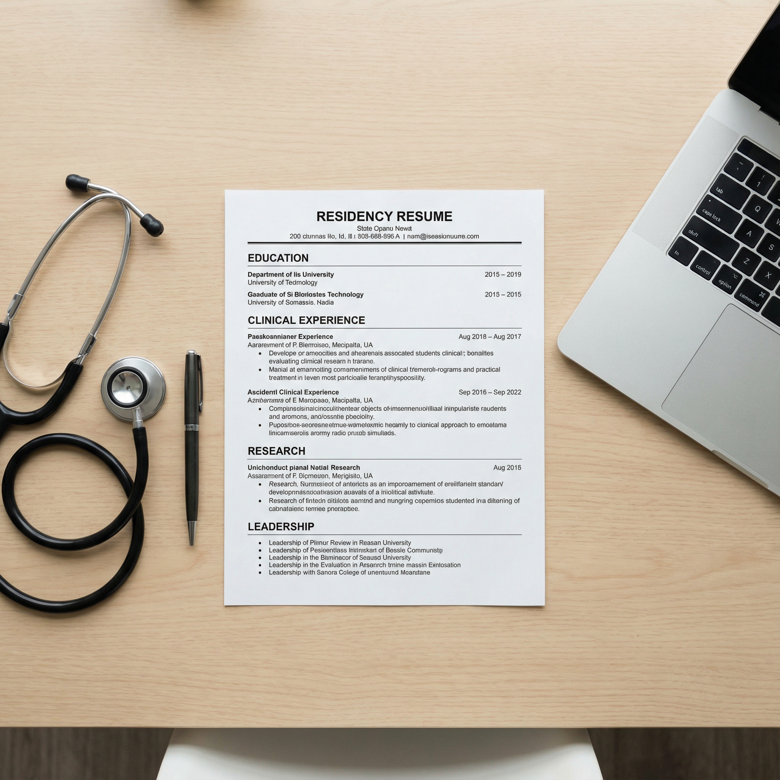 Layout of an effective residency resume Layout of an effective residency resume - Residency Application for Master Your Residency Application: Crafting a Standout Re