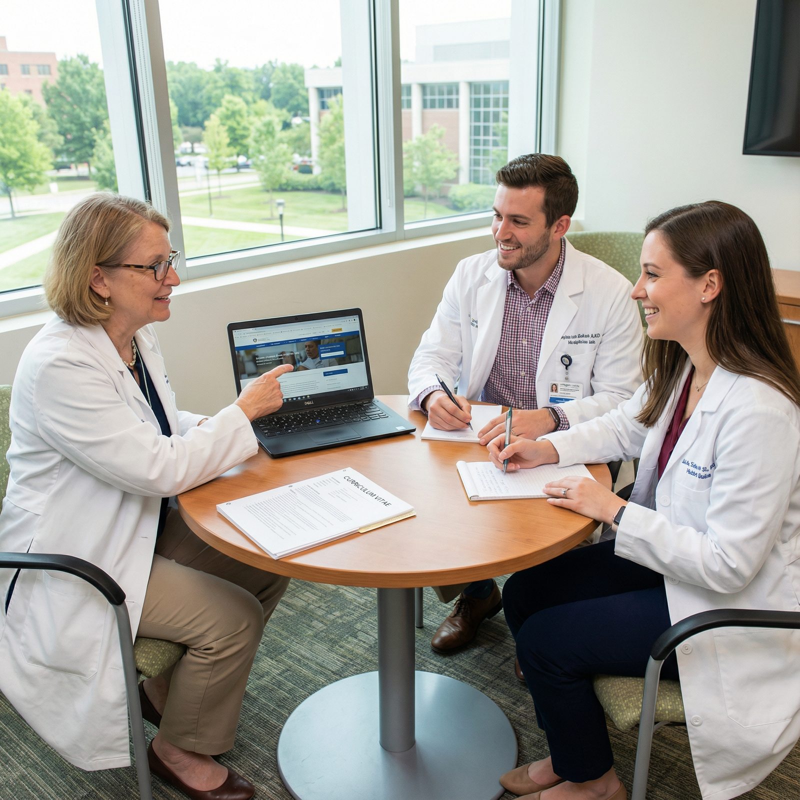 Medical students connecting with faculty mentor - Networking for Elevate Your Residency CV: Master Networking for Career Succ