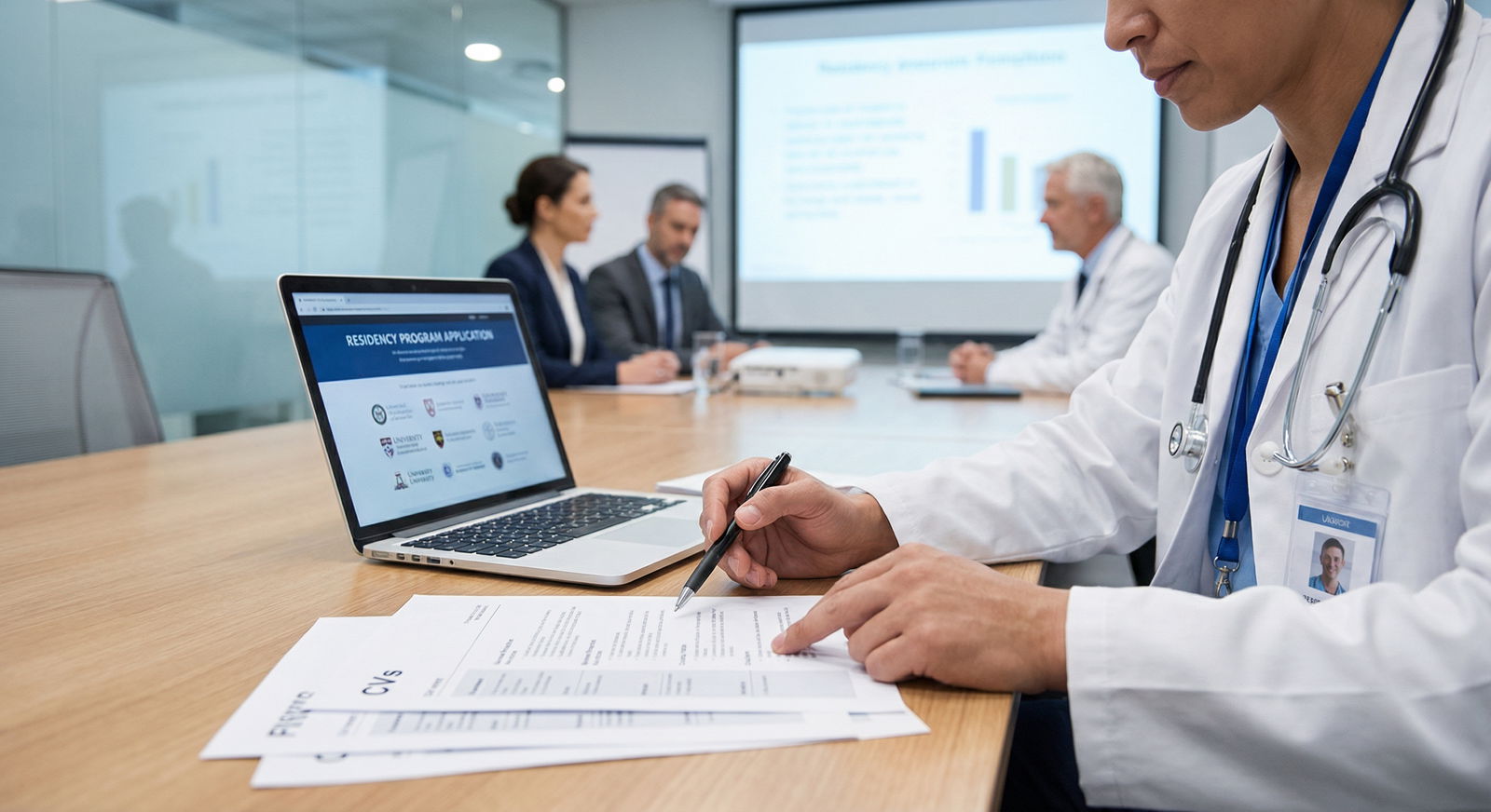 Resident reviewing CV before interview - Residency Application for Crafting an Impactful Residency CV: Key Elements for Futur