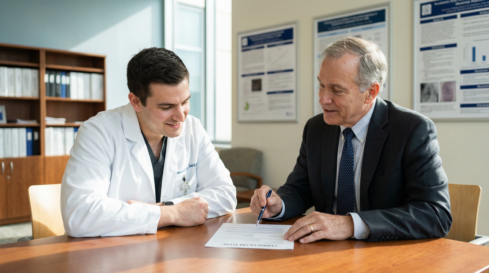Medical student discussing research experience with mentor - Research Experience for Maximize Your CV: Highlighting Research