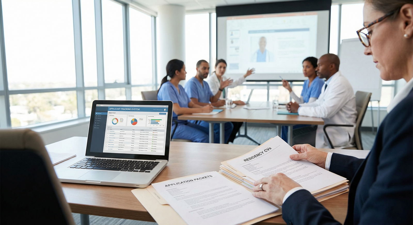 Residency program director reviewing applicant CVs - Residency Applications for Mastering Your Residency CV: Essential Tips f