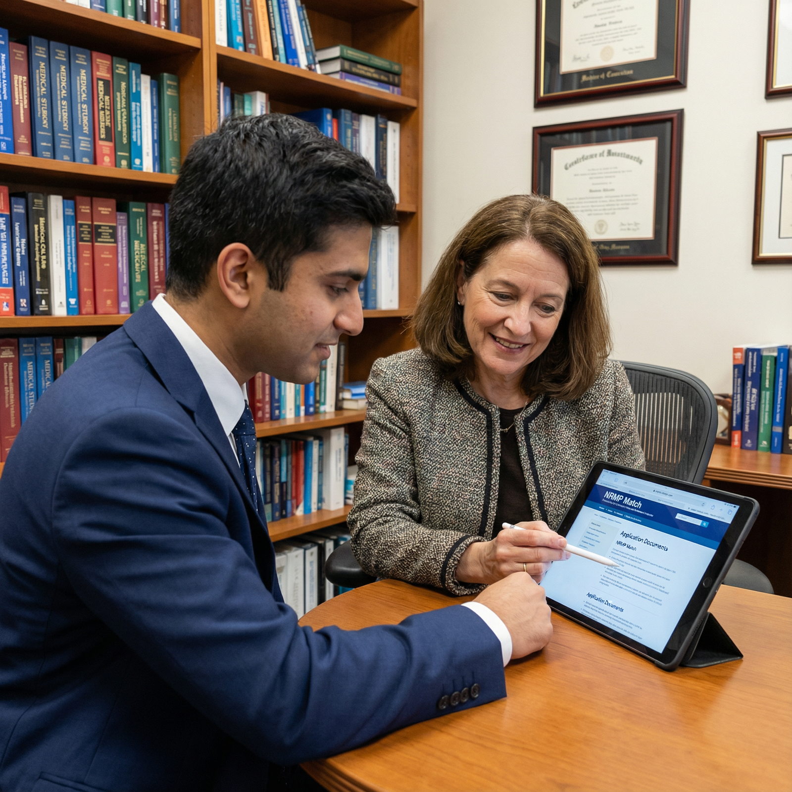 Medical student consulting a faculty mentor about NRMP Match questions - NRMP Match for Essential Strategies to Avoid NRMP Ma