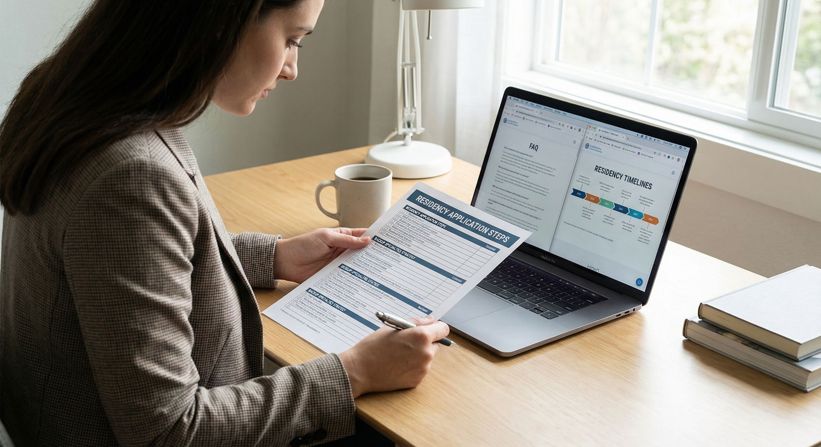 Medical residency applicant reviewing backup specialty strategy and FAQ - Medical Specialties for Mastering Residency Matchin