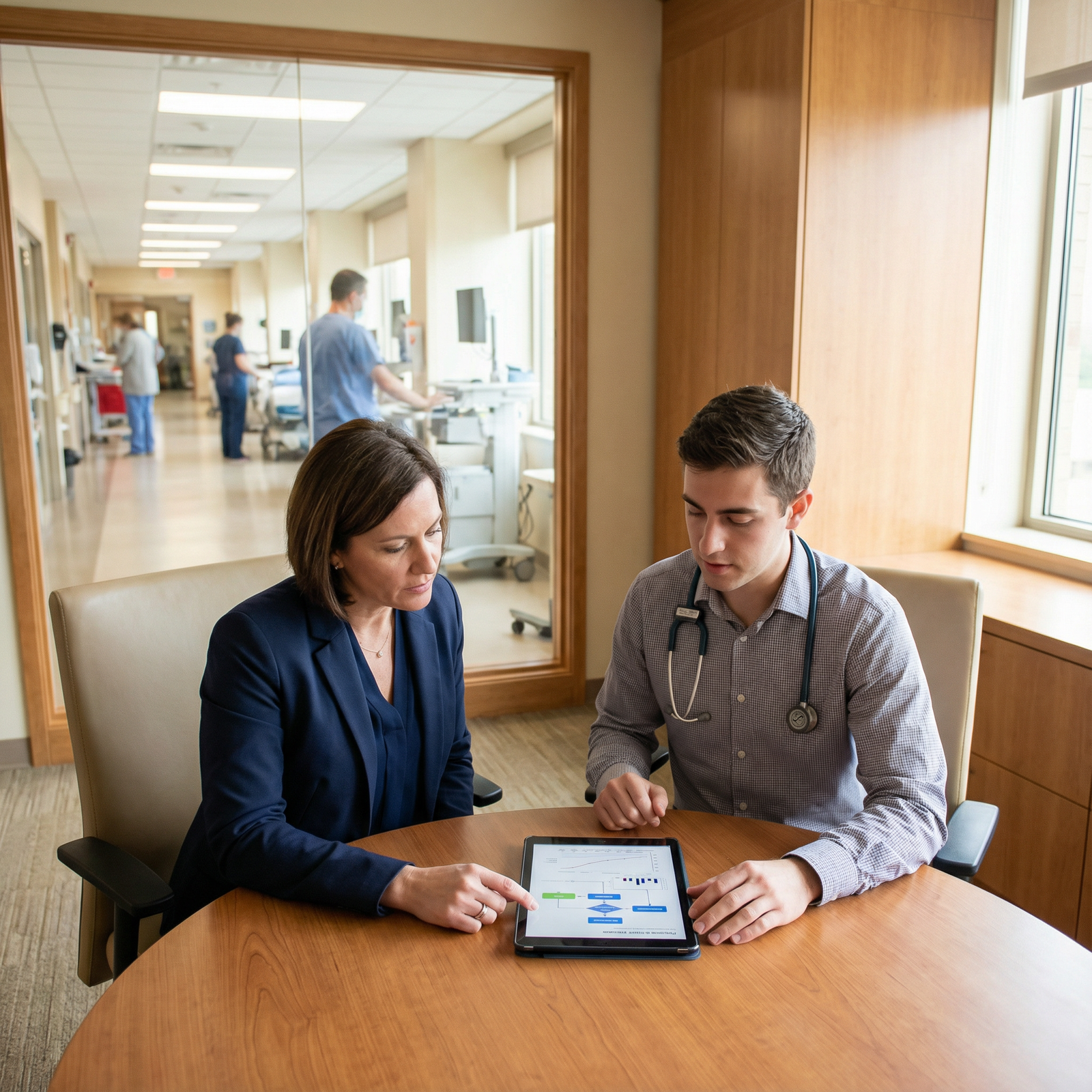 Residency program director and applicant discussing program fit - medical residency for Strategic Guide to Evaluating Backup