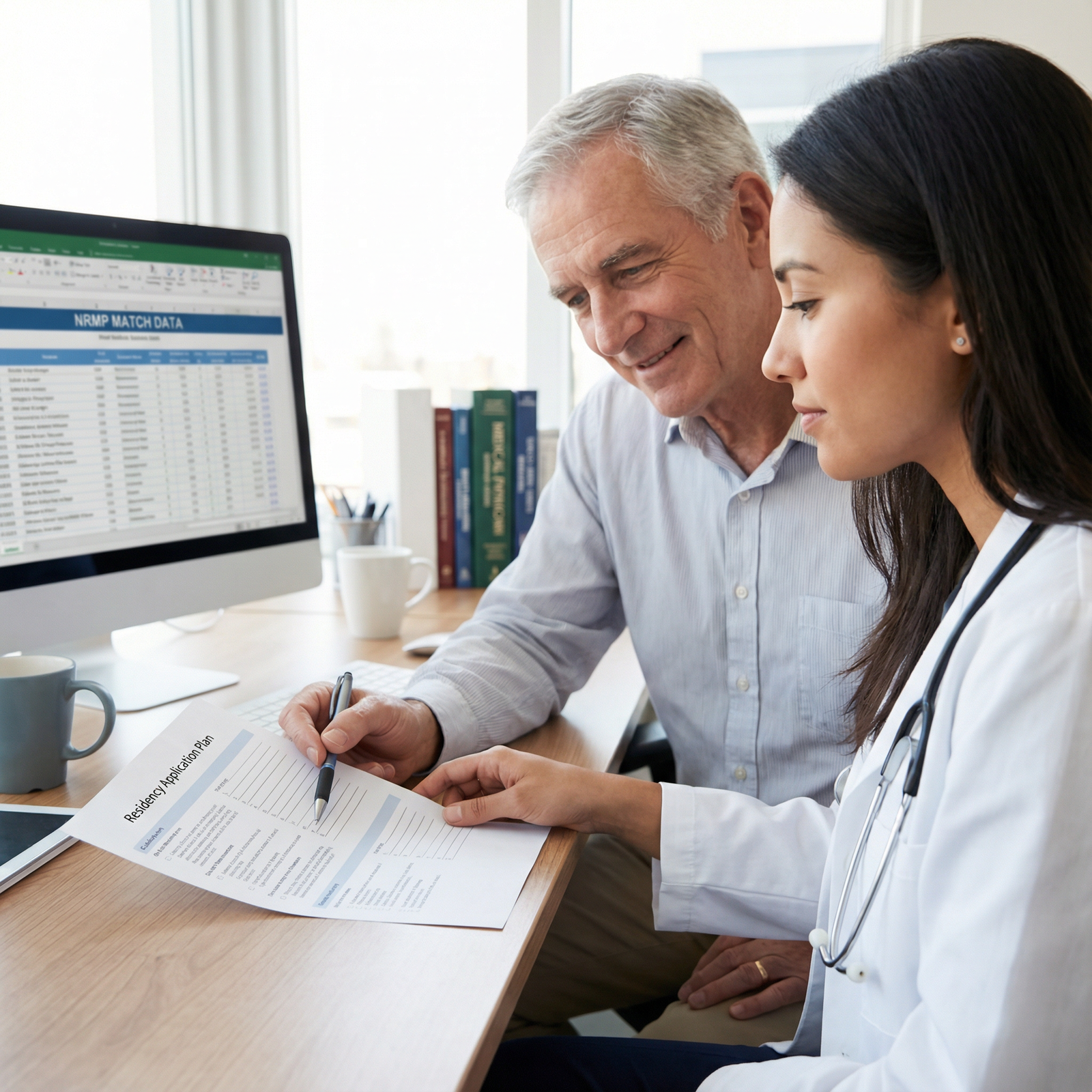 Medical mentor advising student on residency backup plans - medical education for Mastering Residency Match: Smart Strategies