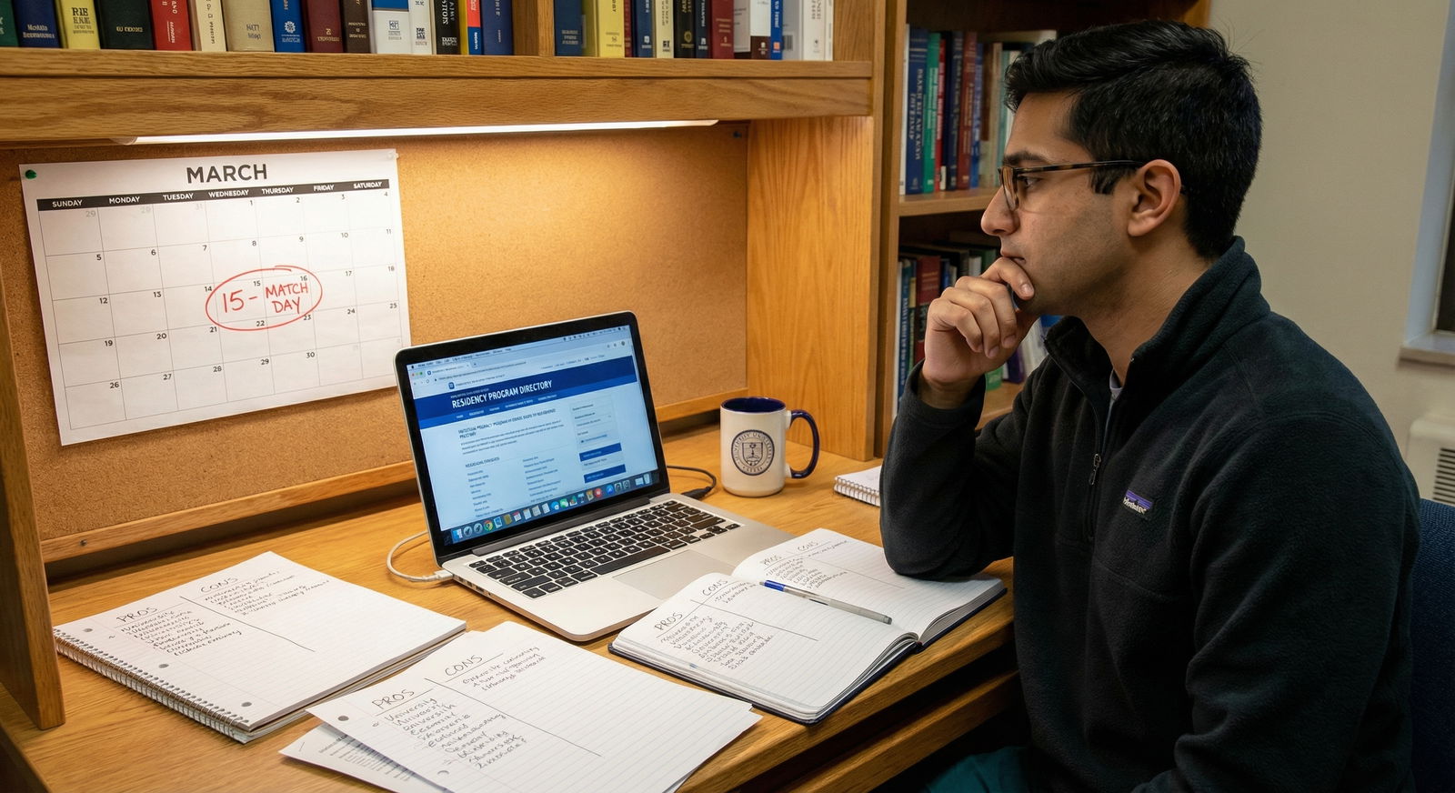 Medical student reviewing residency options before making a final decision - Residency for Mastering Residency Pre-Match Offe