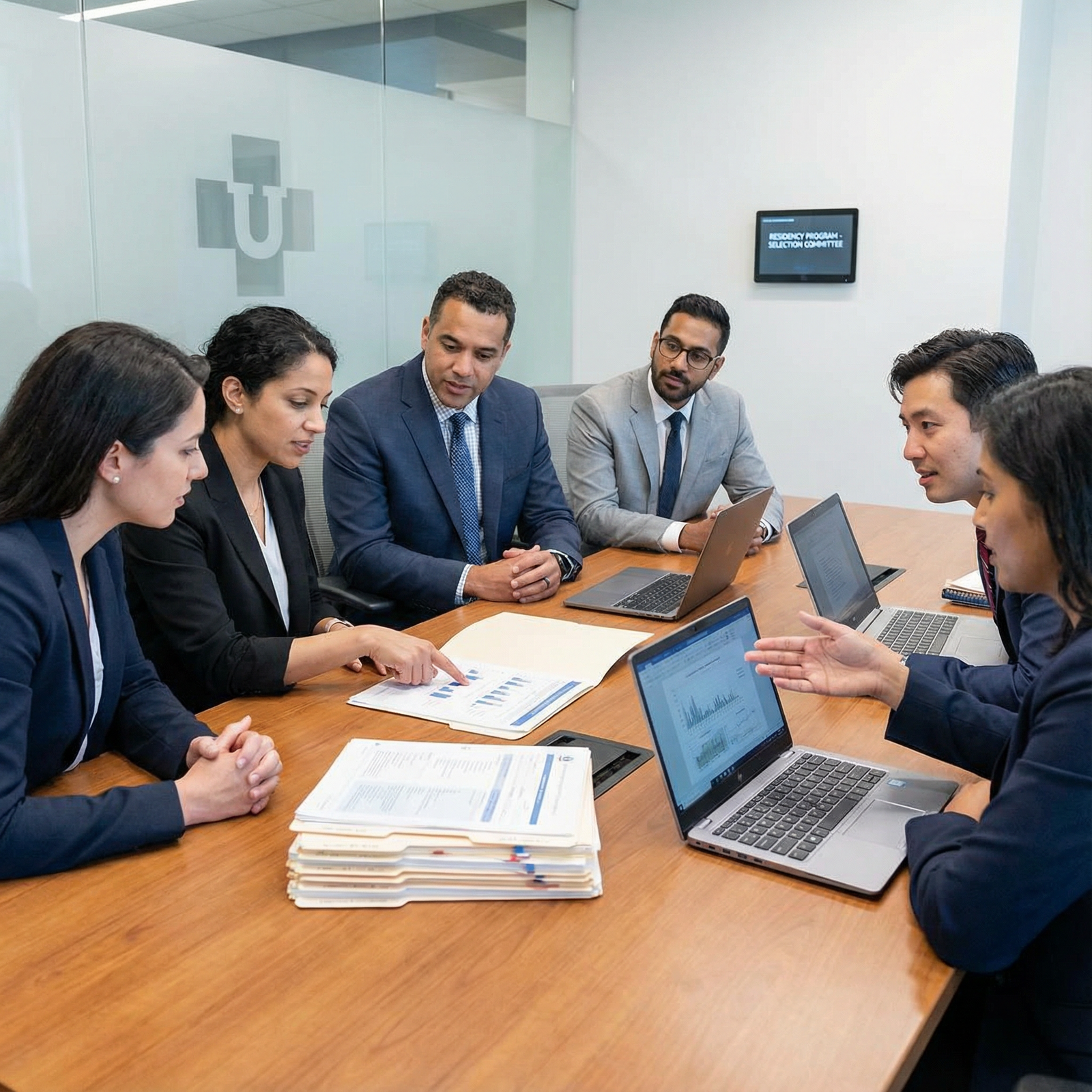 Residency interview panel discussing a pre-match candidate Residency interview panel discussing a pre-match candidate - Medical Residency for Navigating Pre-Match Offers: Key Insights