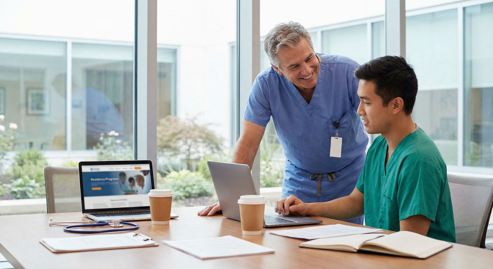 Medical resident mentoring student about residency match decisions Medical resident mentoring student about residency match decisions - Medical Residency for Navigating Pre-Match Offers: Key I