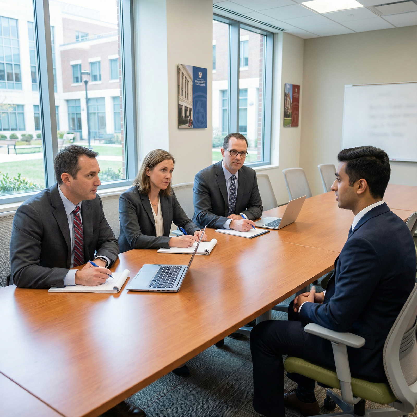 Residency interview panel listening to a candidate introduction - Residency Interviews for Master Your Residency Interview In
