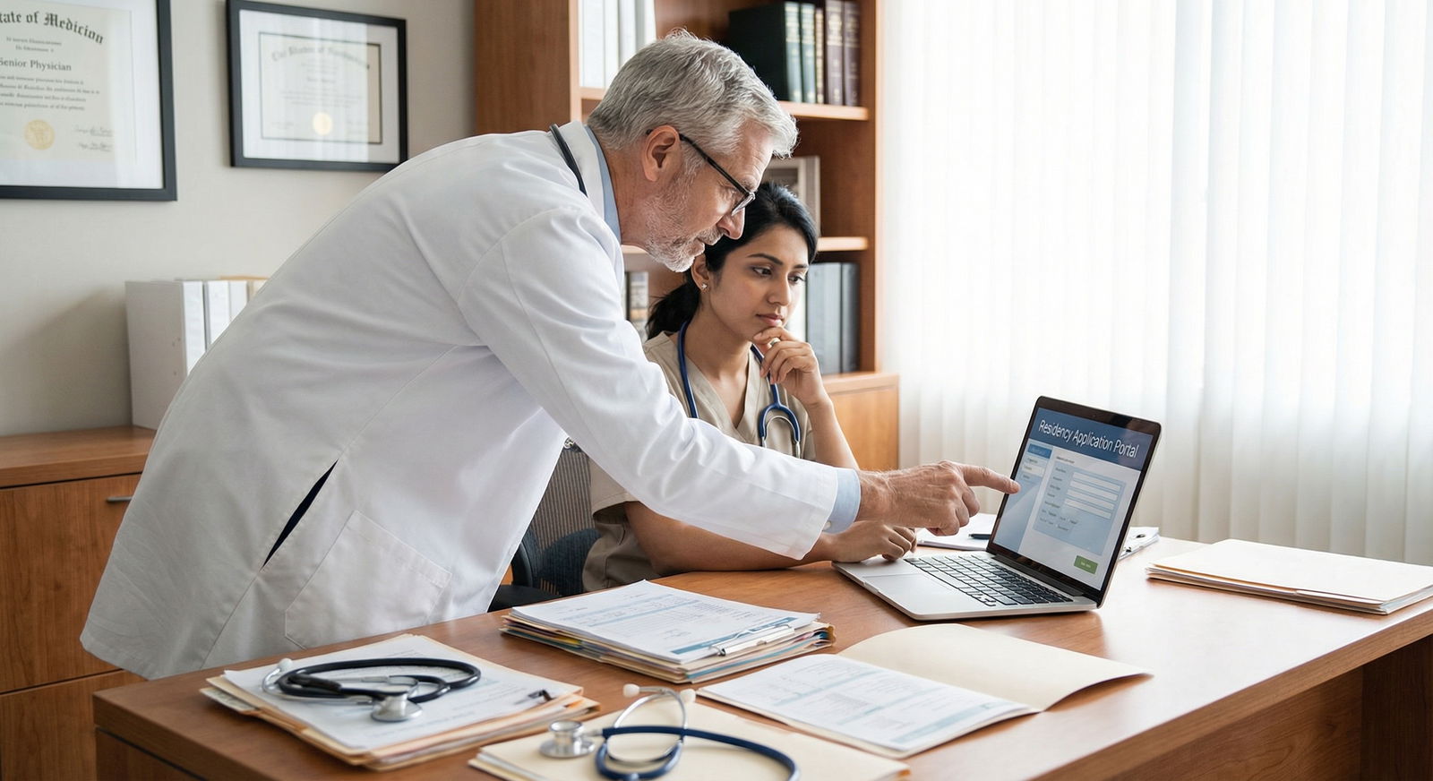 International medical graduate preparing residency application with clinical mentor - International Medical Graduates for Why