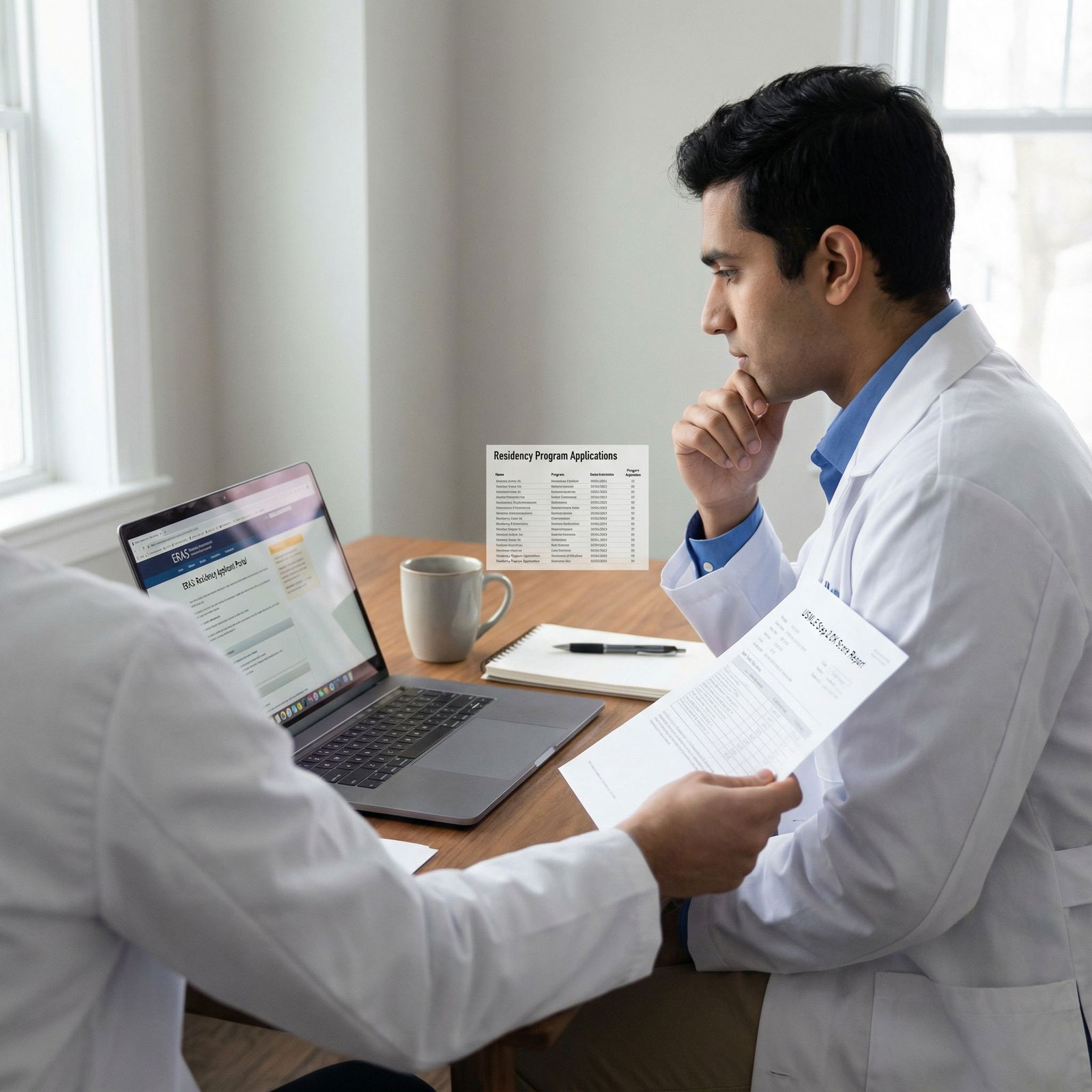 Medical student reviewing USMLE score report and planning residency applications - USMLE for Mastering USMLE Step 2 CK: Unloc