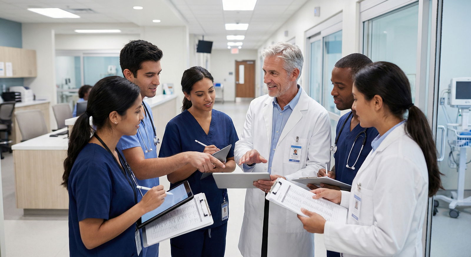 Resident team collaborating on patient care during rounds - Letters of Recommendation for Unlocking the Power of Strong Lette