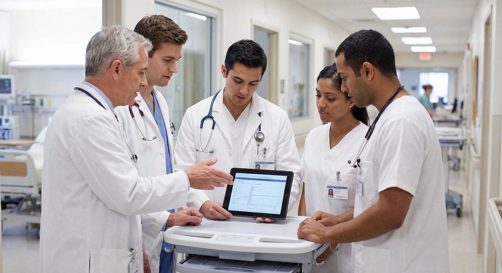 Medical team collaborating on rounds - Residency Programs for Unlocking the Power of Letters of Recommendation for Residency