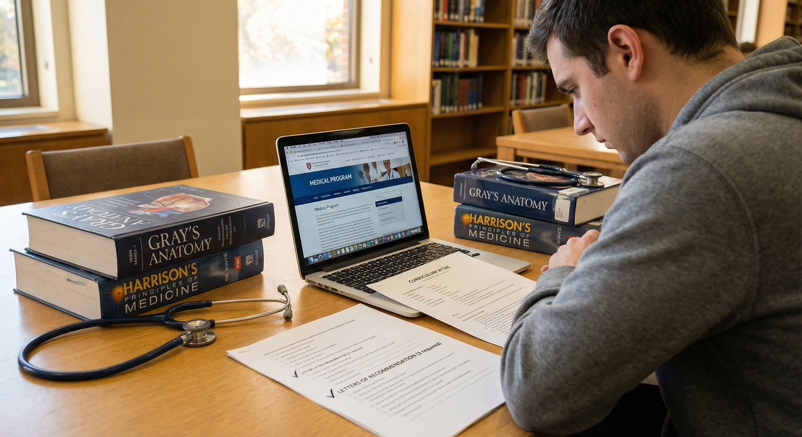 Medical student preparing residency application materials - Residency Programs for Unlocking the Power of Letters of Recommen