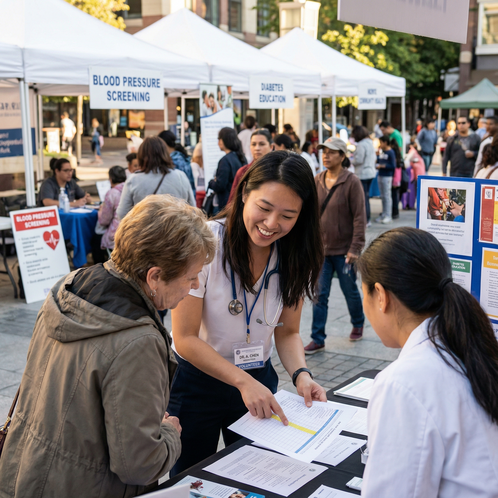 Medical graduate volunteering in a community health outreach program - Volunteer Work for Enhance Your Medical Career: The Po