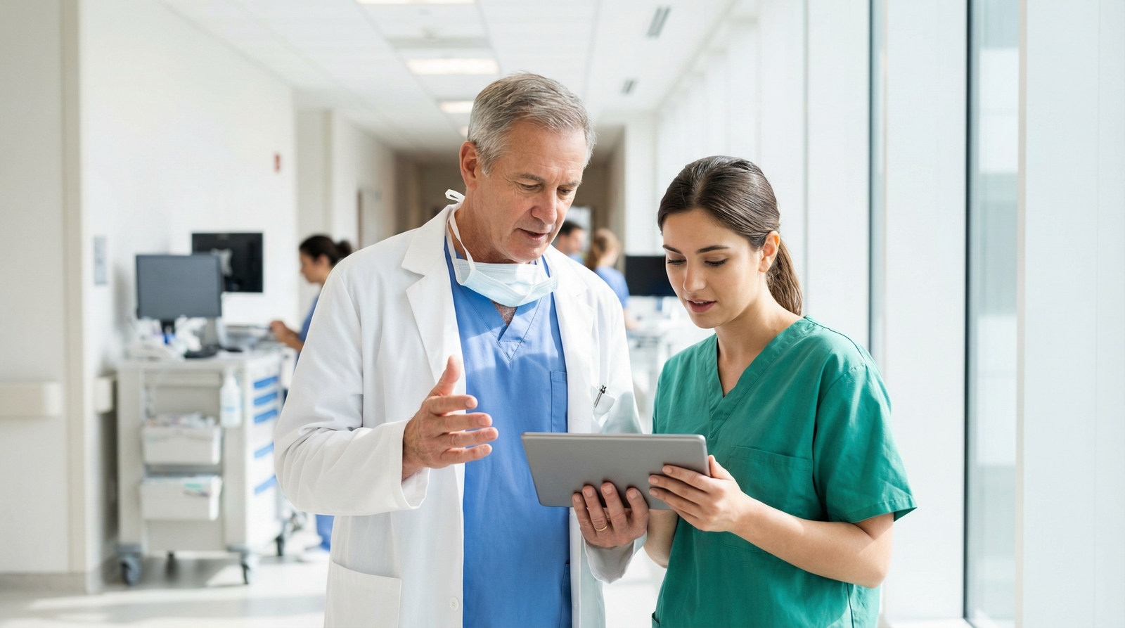 Senior resident mentoring an incoming intern on the hospital ward - Residency Tips for Smart Strategies for New Residents: Es