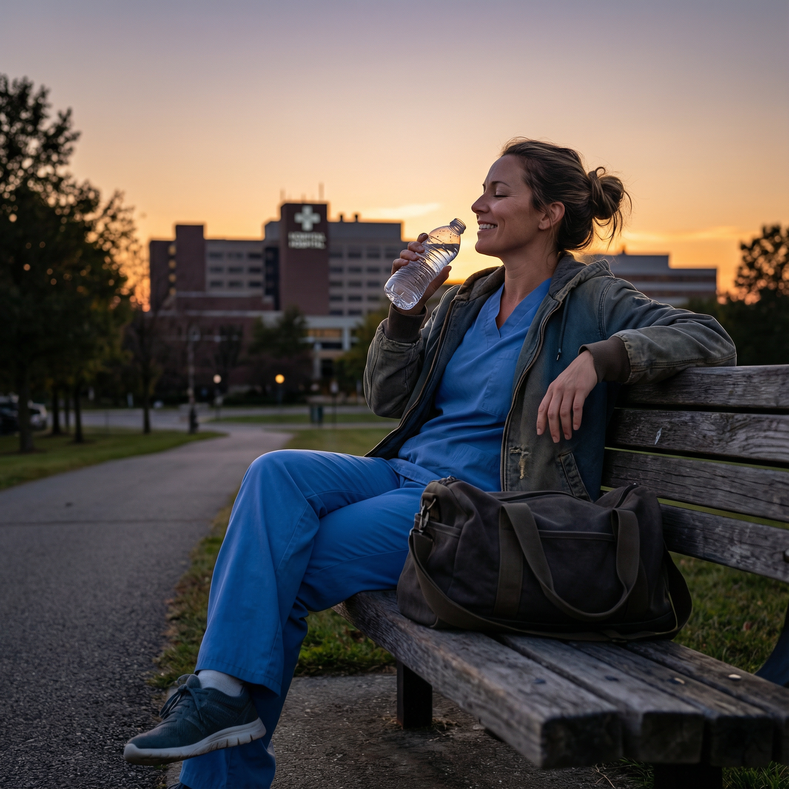 Resident physician practicing self-care after a long shift Resident physician practicing self-care after a long shift - Match Day for Post-Match Insights: Navigating Your Medical Resid